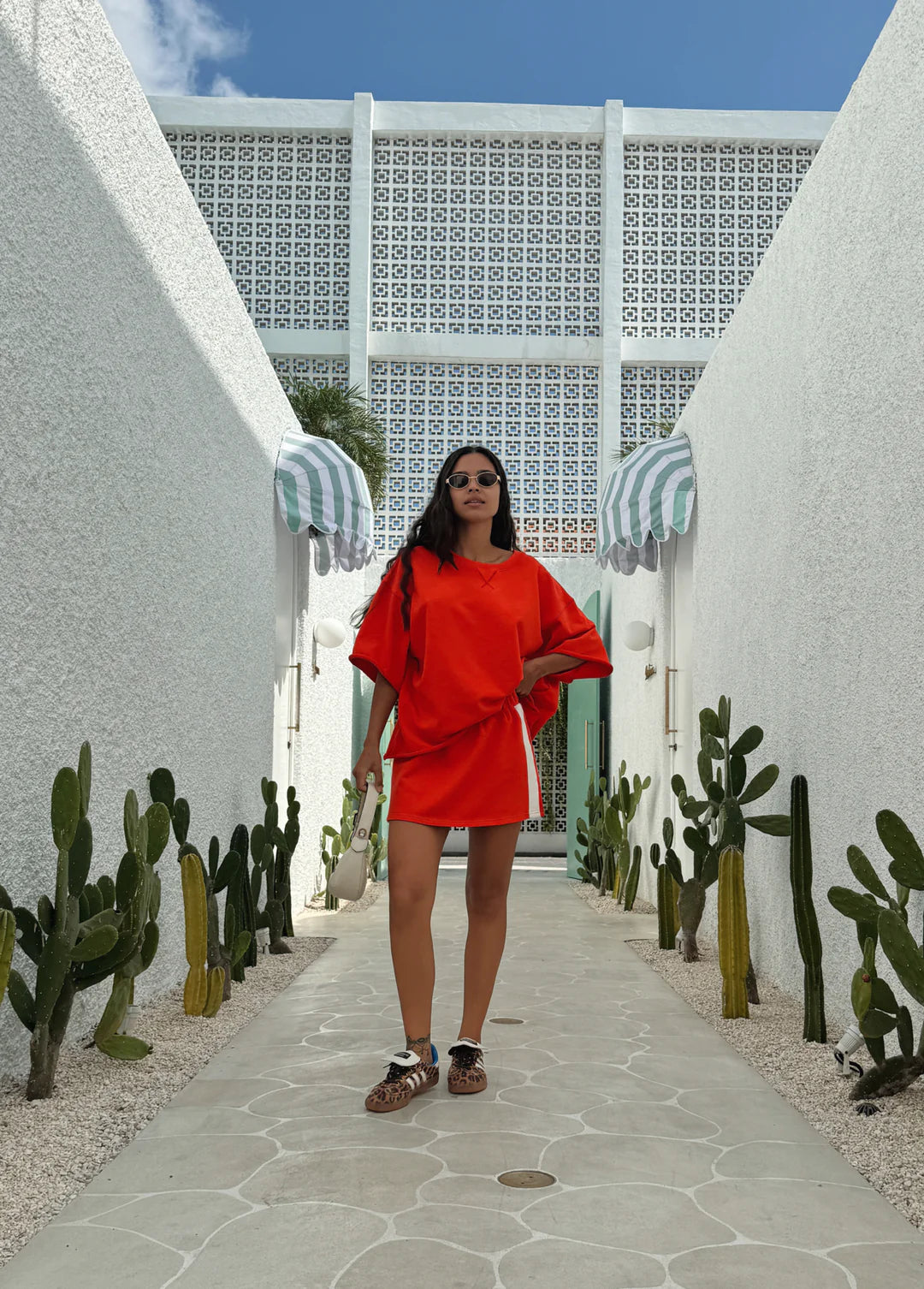 The Maya Mini Skirt / Chilli