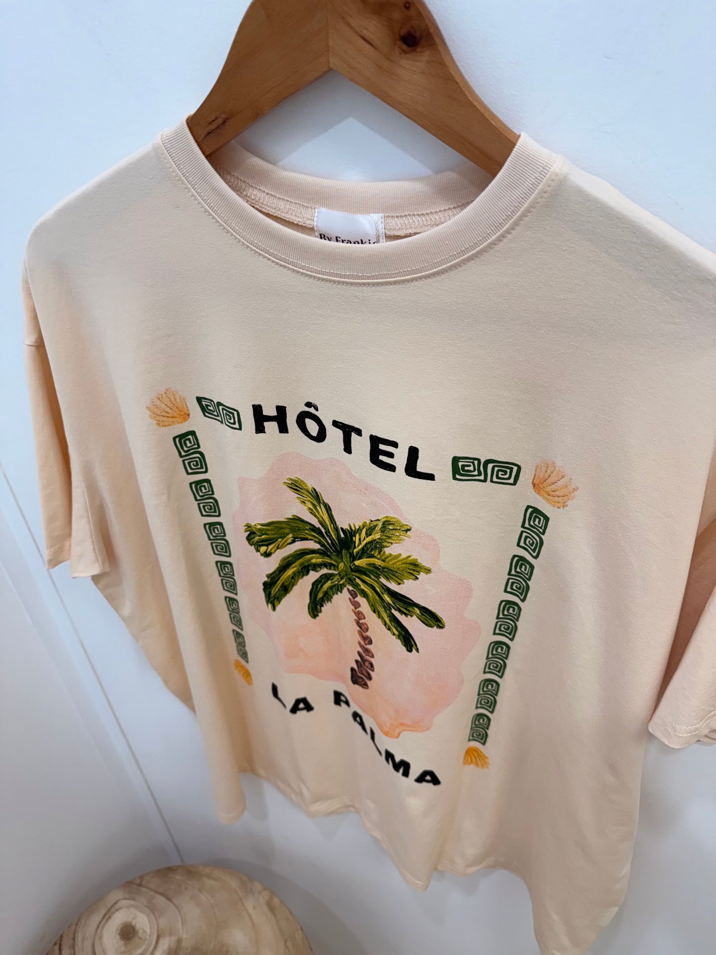 By Frankie/ La Palma Tee- Beige