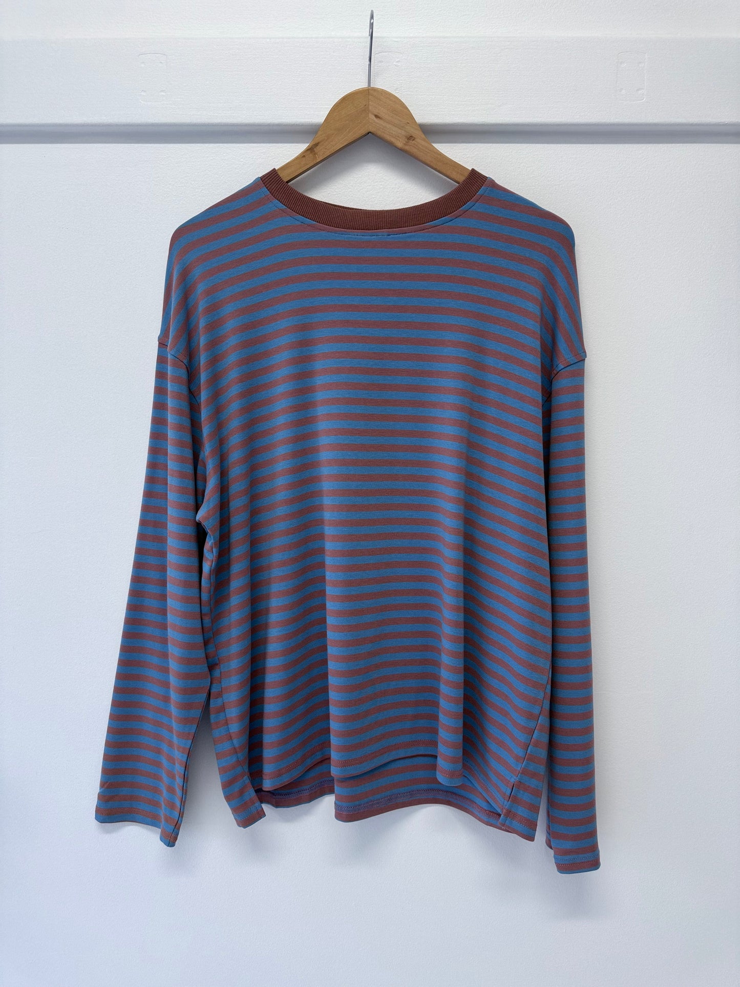 Bonnie stripe- purple/choc