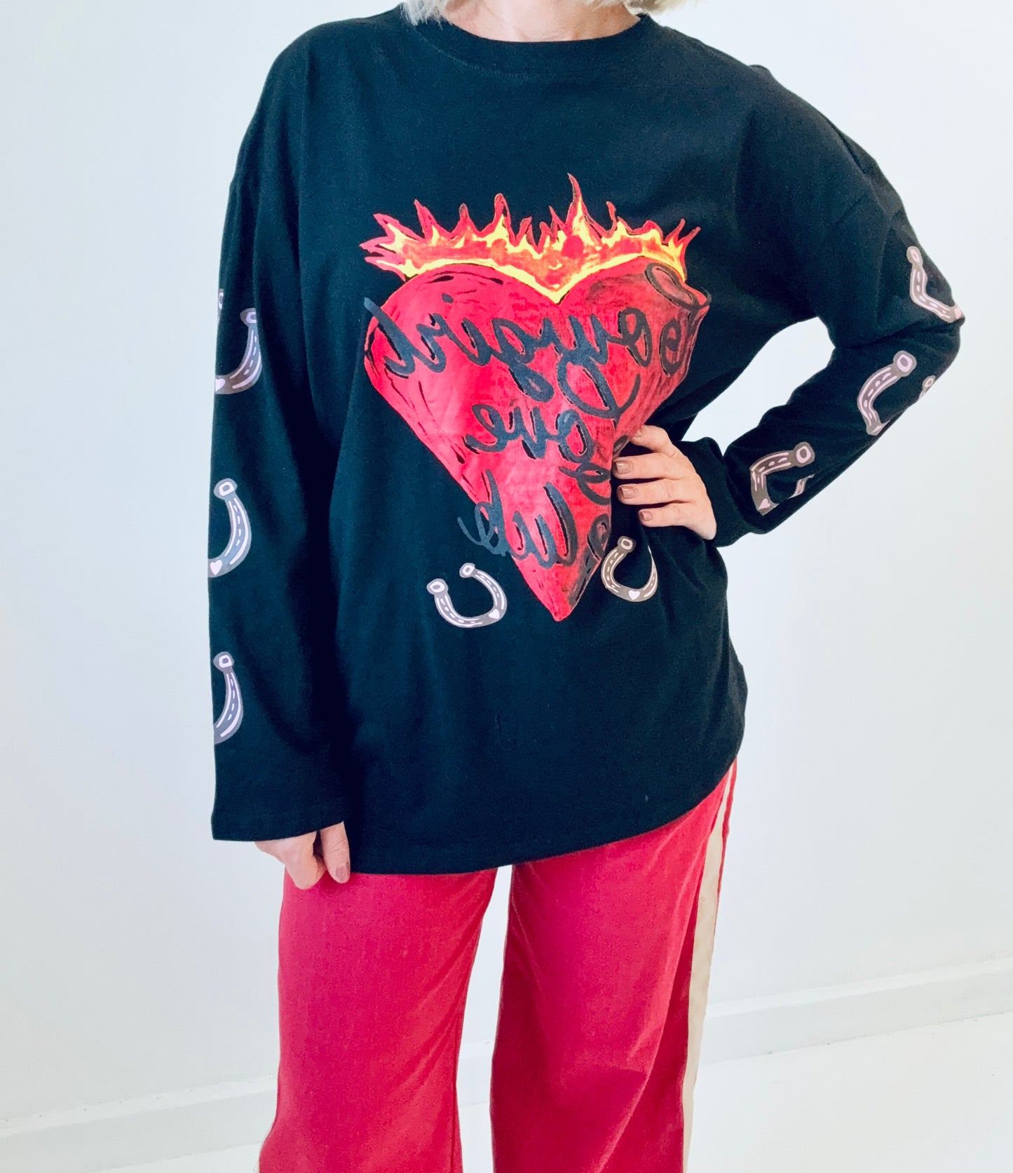 By Frankie / Cowgirl Love Club Long Sleeve- Black