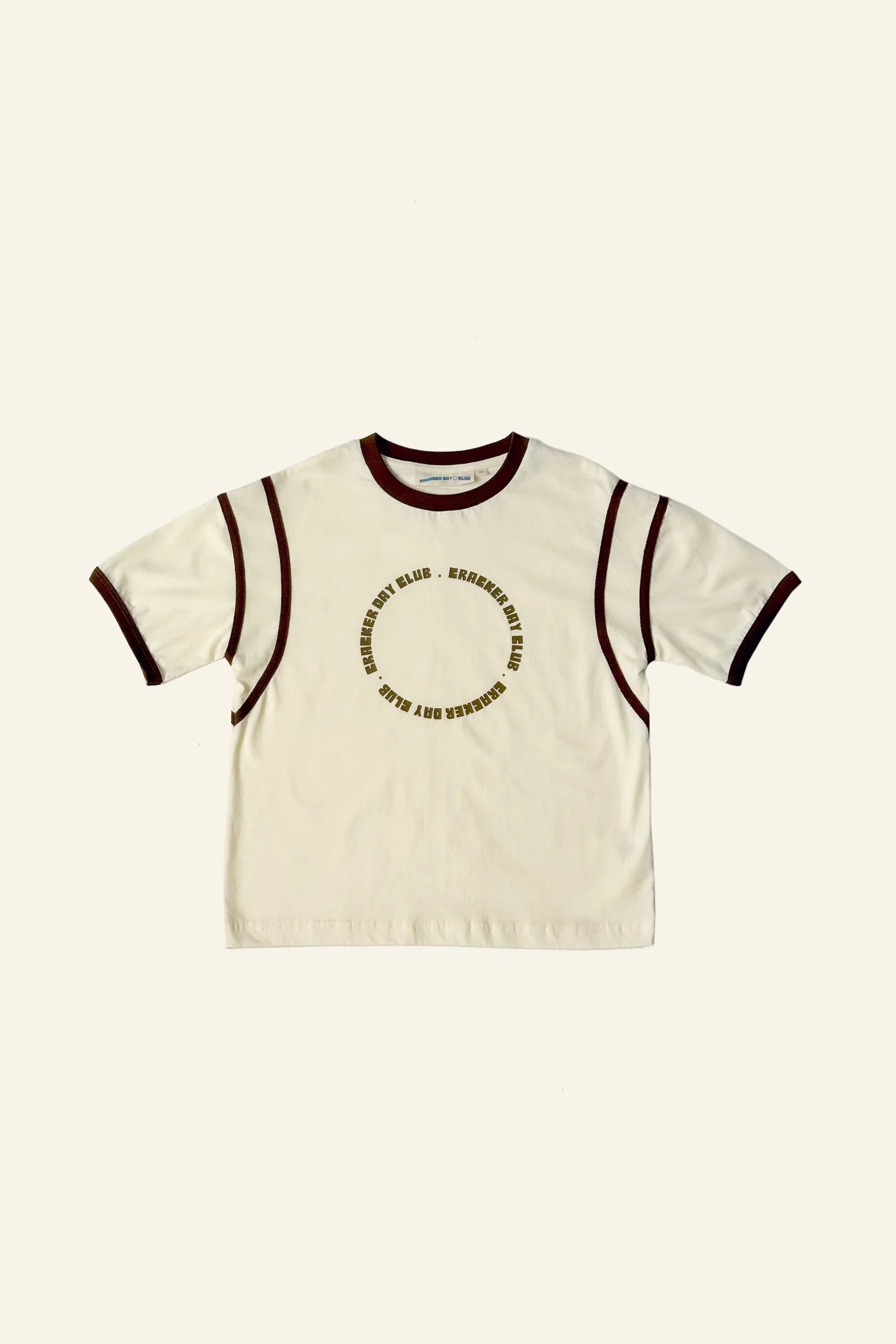 RACER CLUB TEE SHIRT - BUTTER