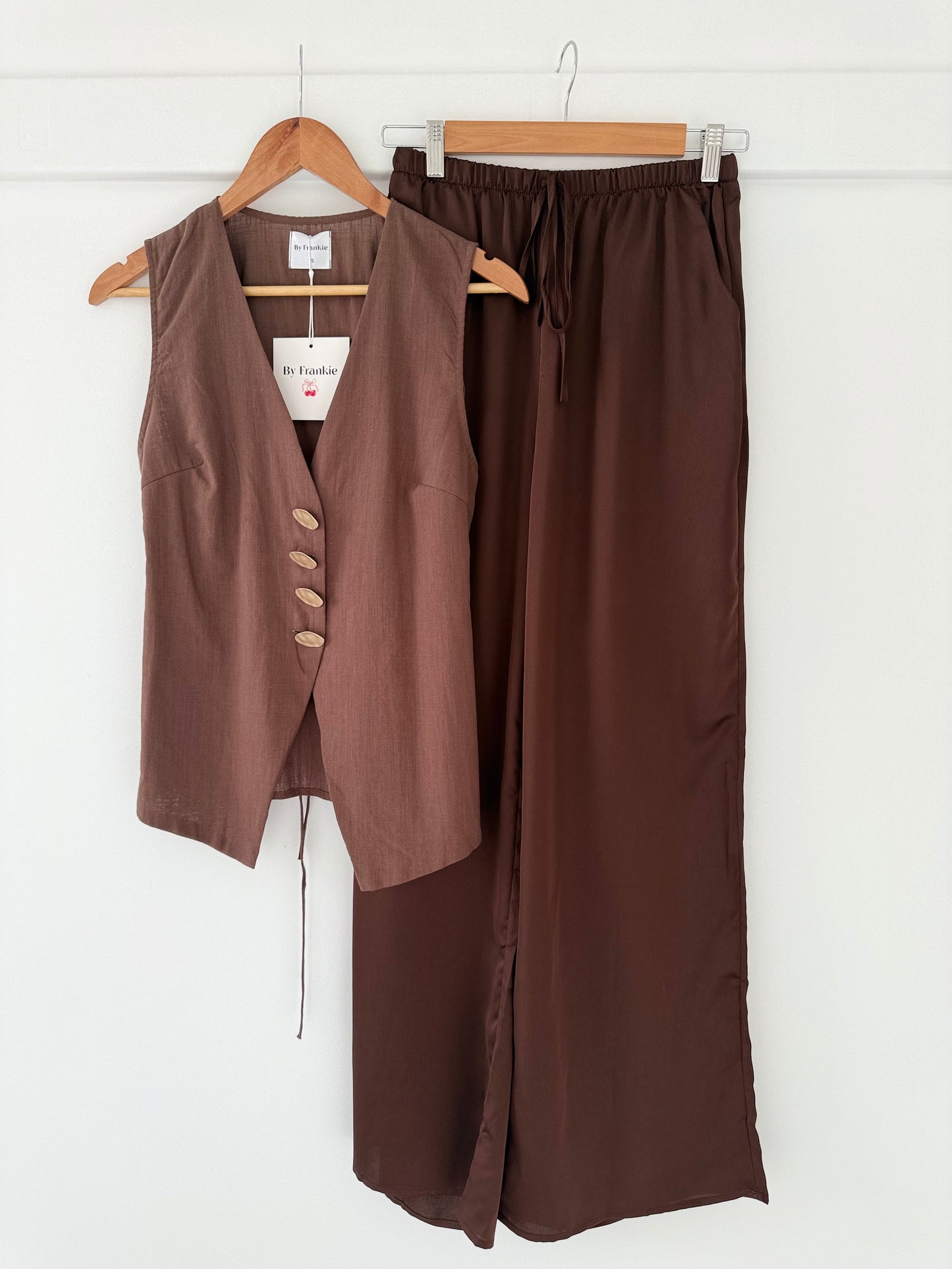 Luna Vest Set- choc