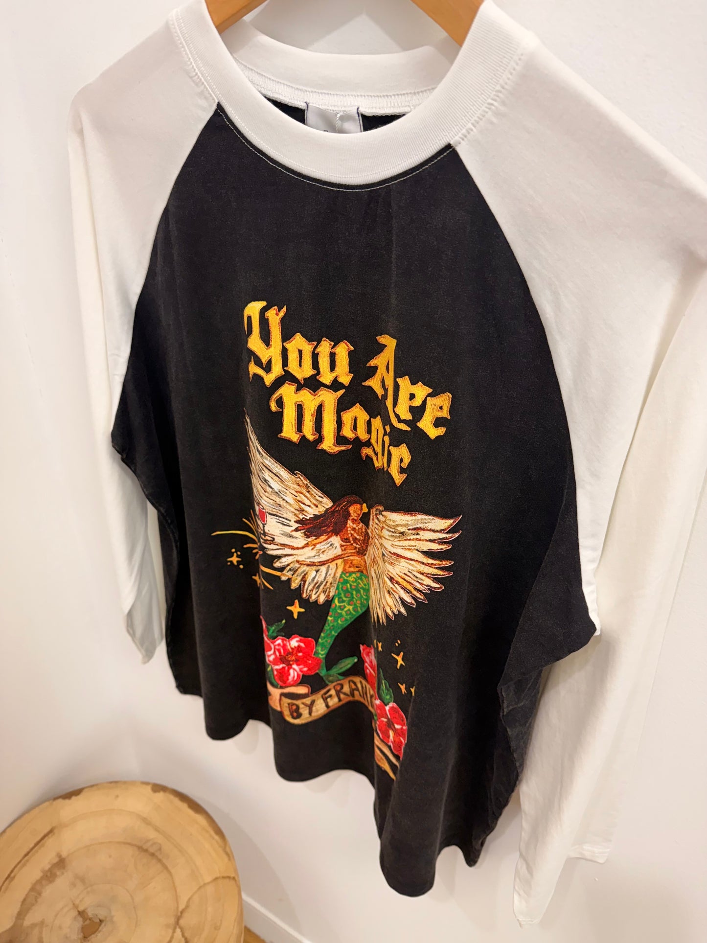 By Frankie/You Are Magic- Acid Wash/White