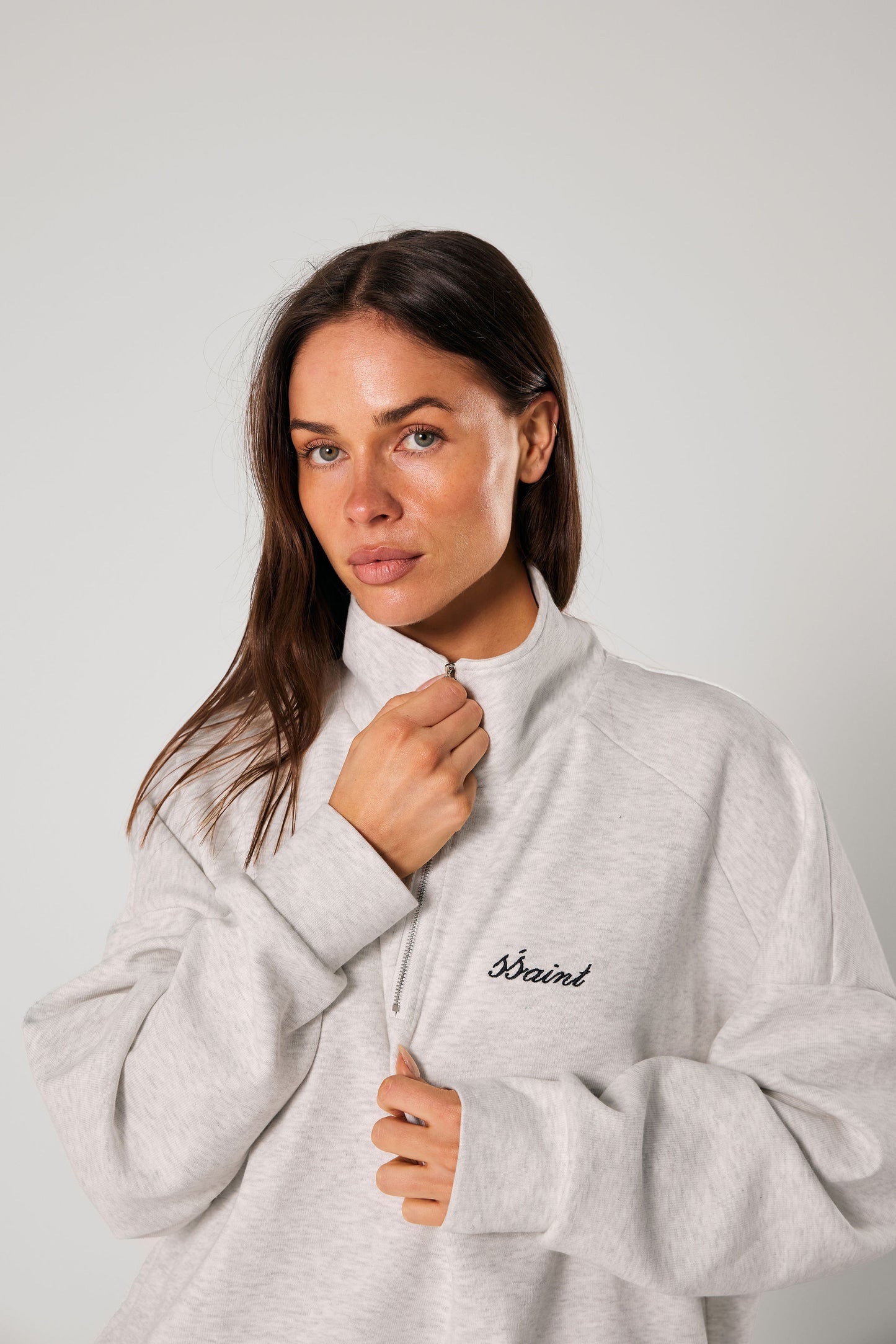 SŚAINT ZIP JUMPER-Grey