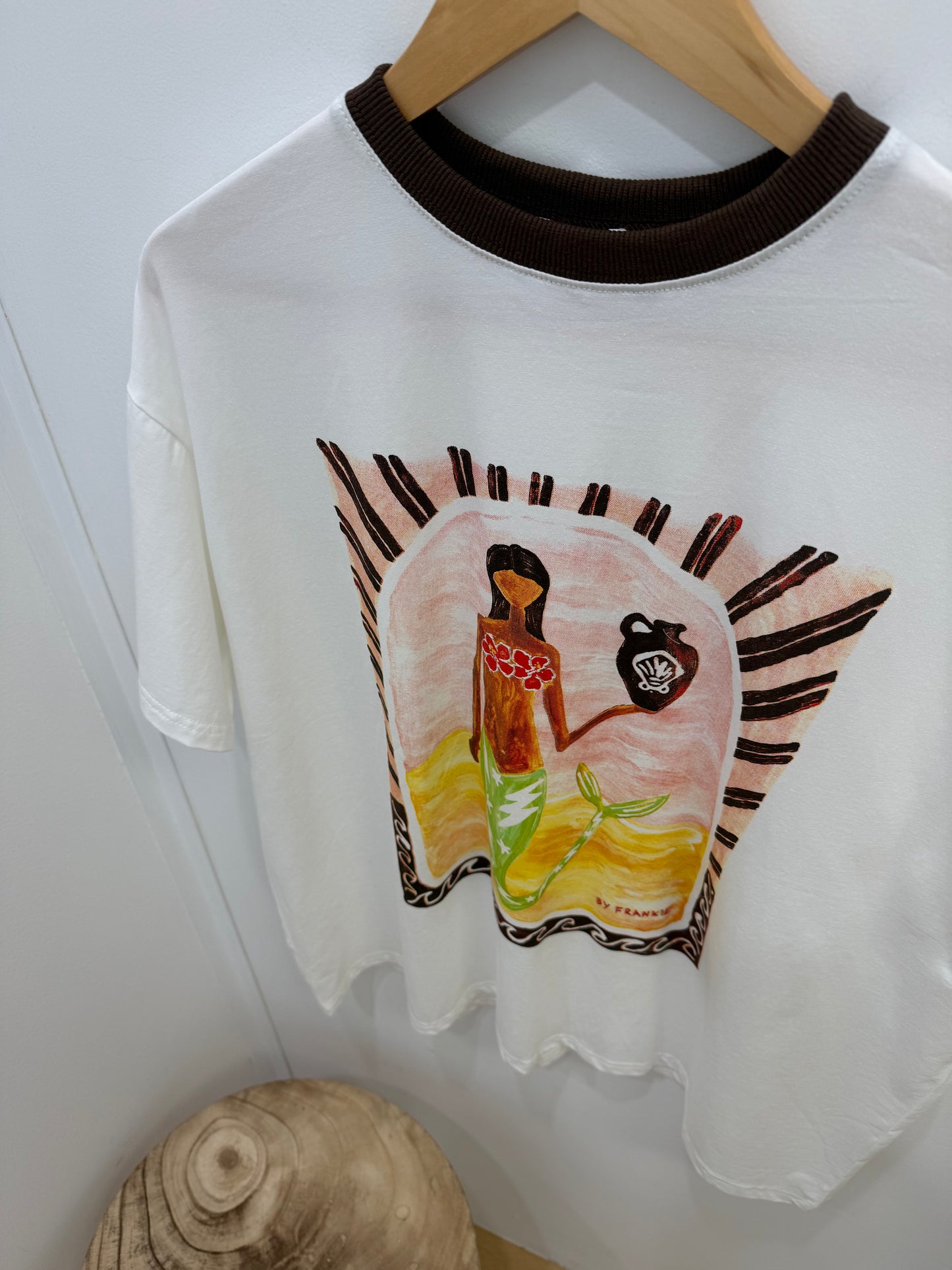 By Frankie/ Mermaid Goddess Tee- White