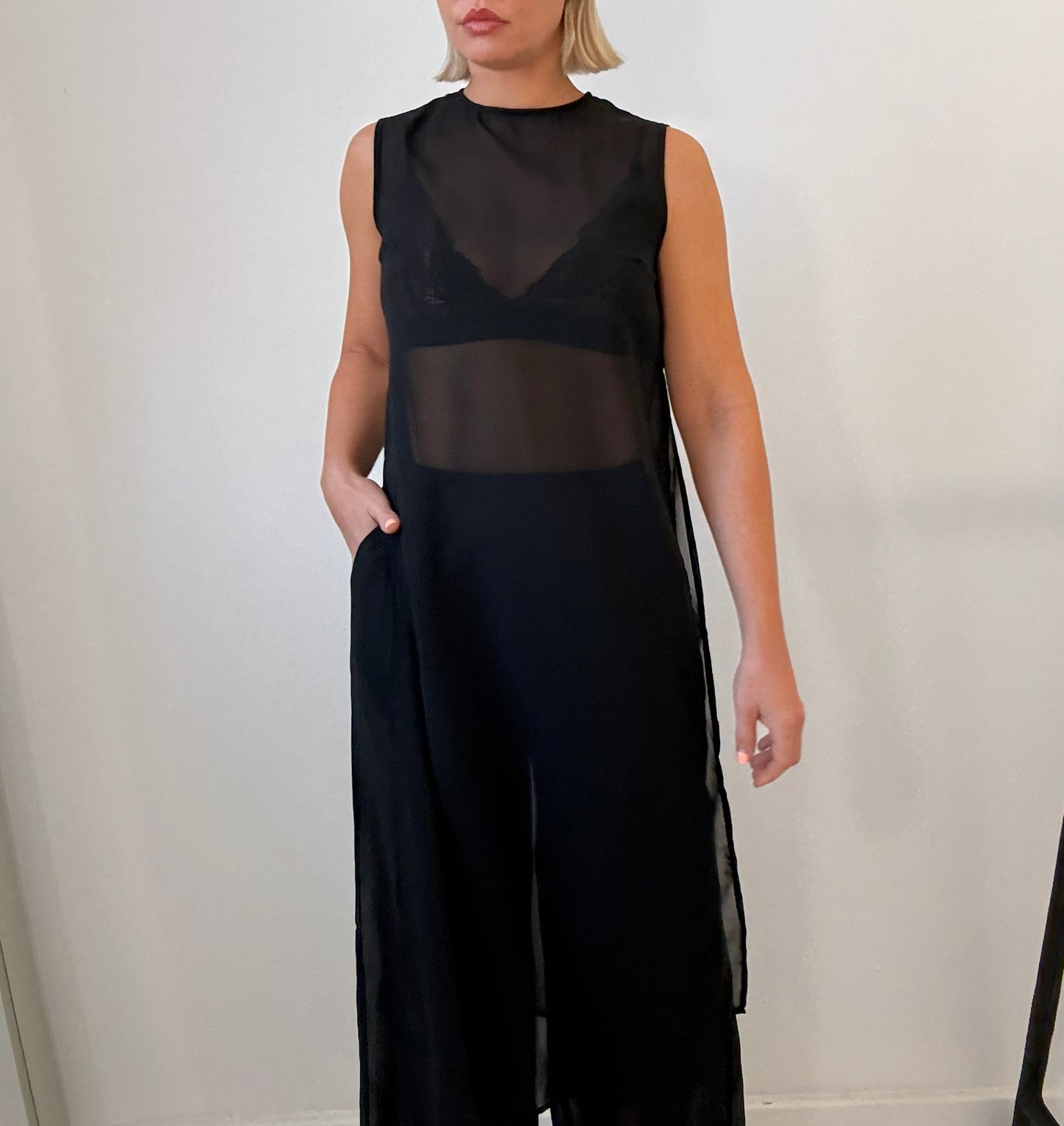 By Frankie / Maeve Sheer Pant Set- Black