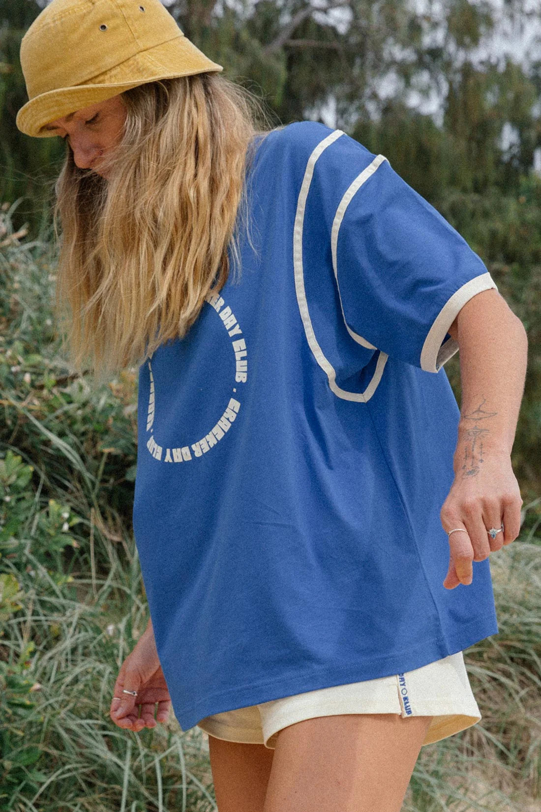 RACER CLUB TEE SHIRT - BLUE