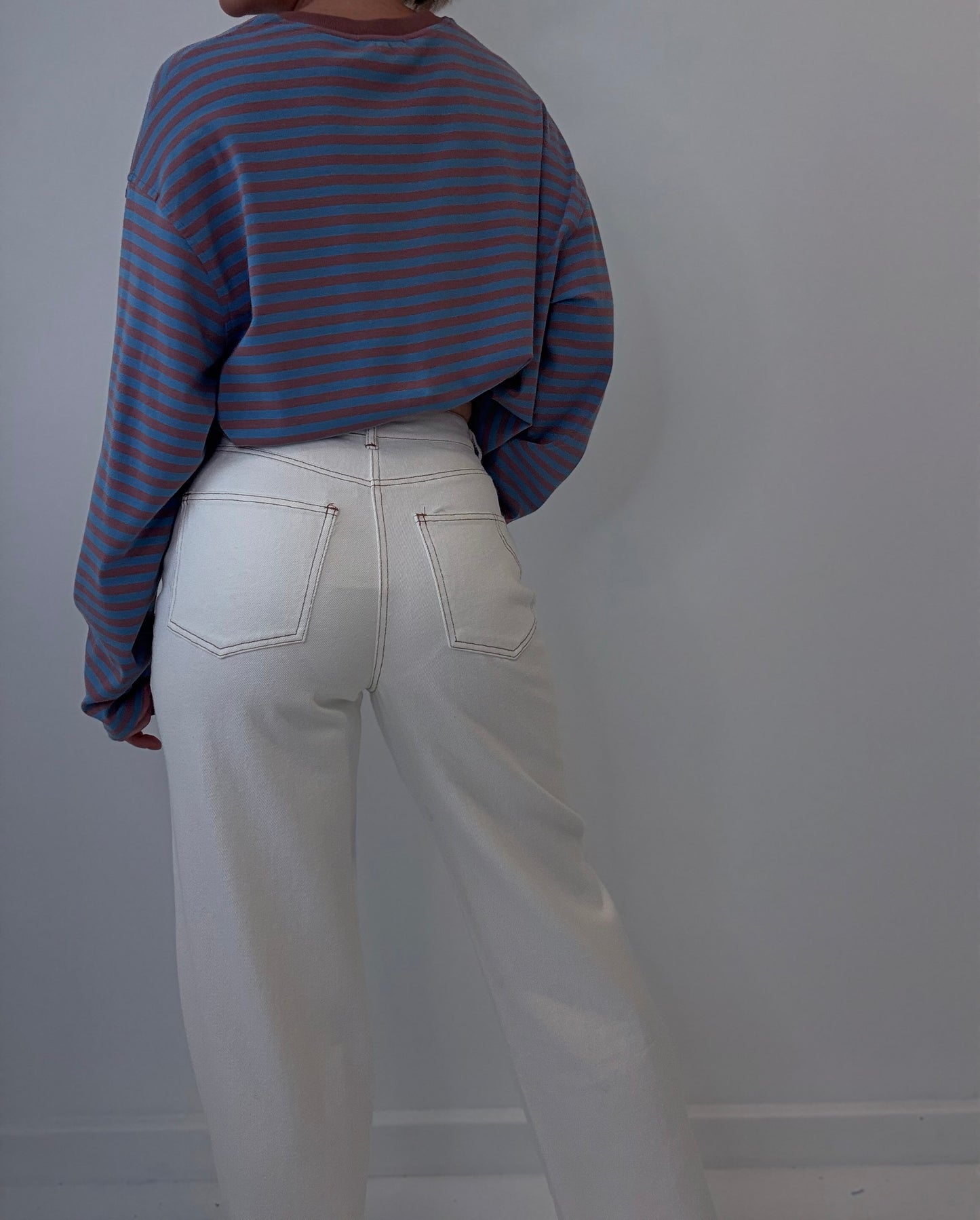 Ren Denim / Straight leg jeans-white