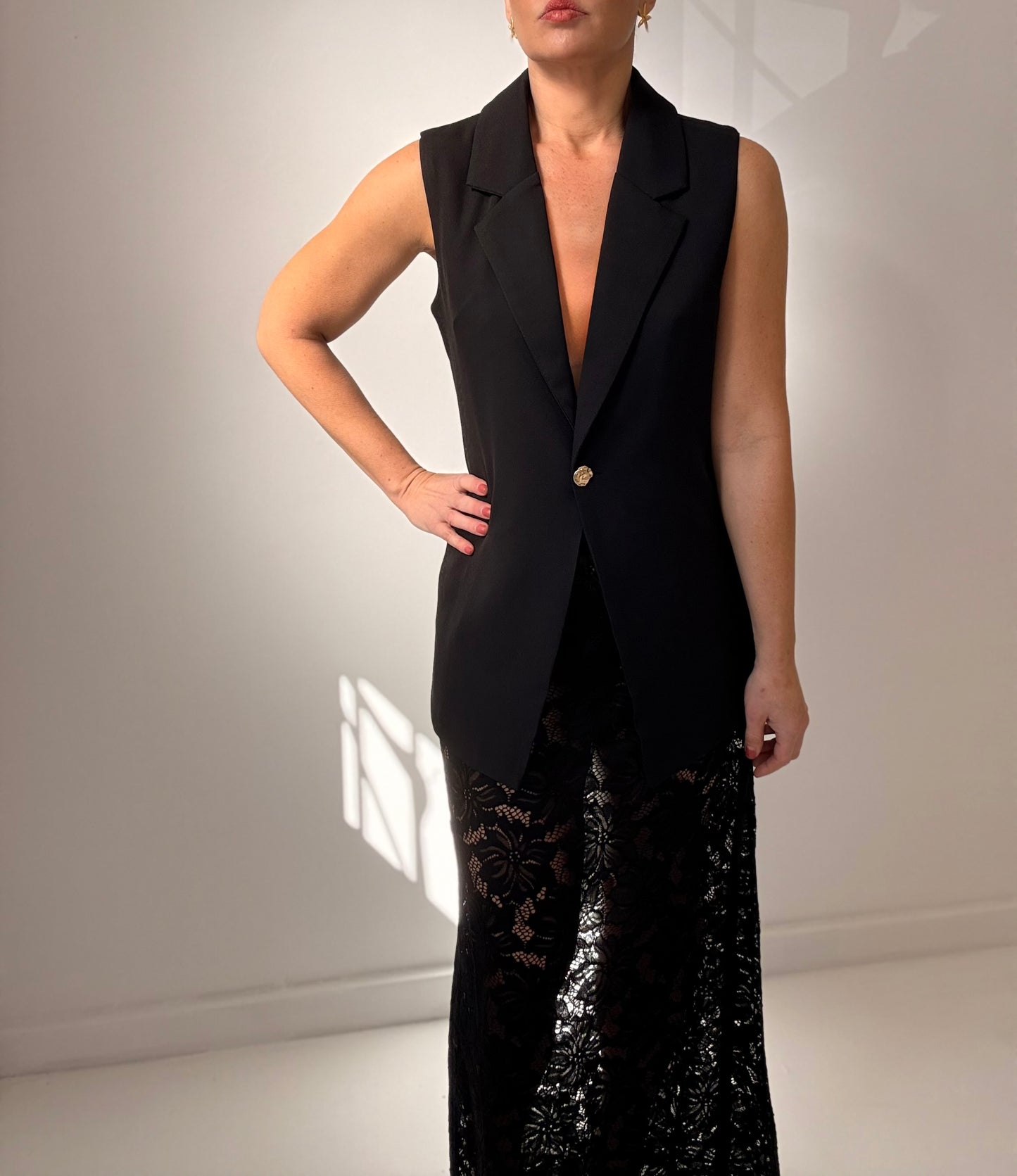 Mya Vest Set- Black