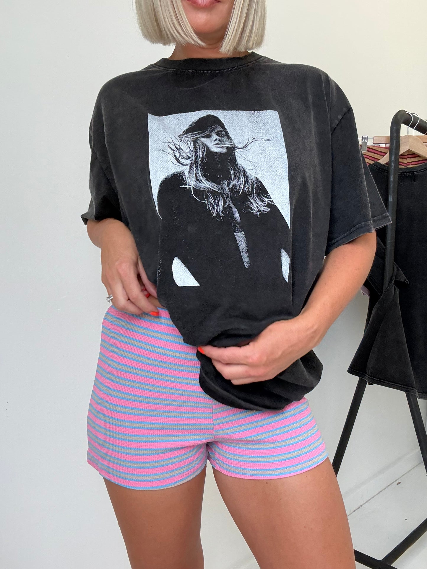 By Frankie/ Knit Short- Pink/violet