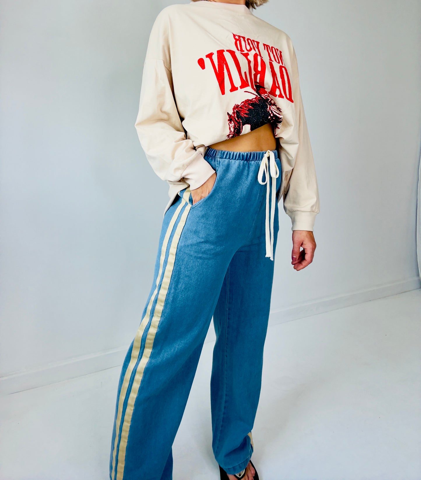 By Frankie // Denim Racer- Light wash