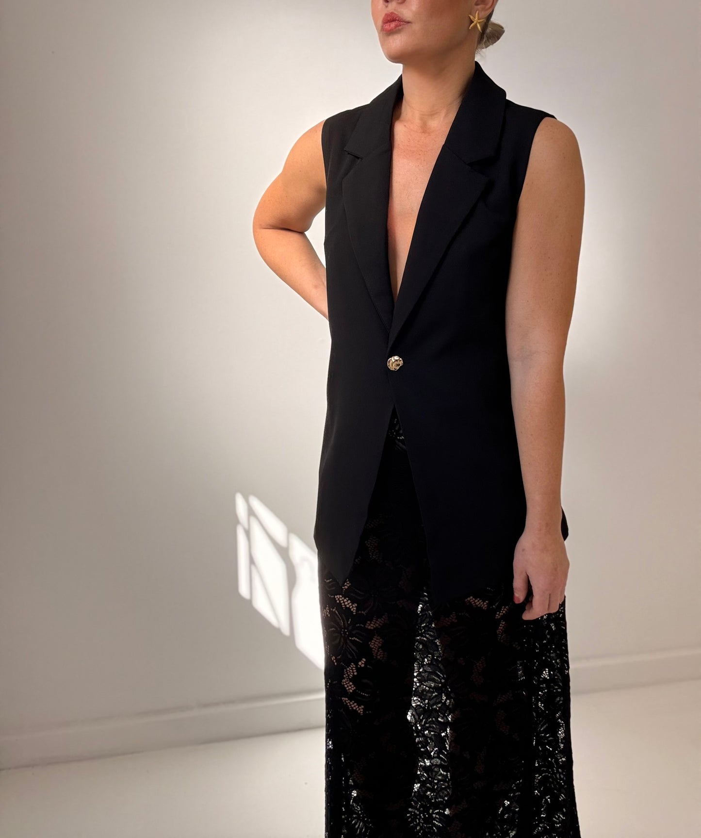 Mya Vest Set- Black