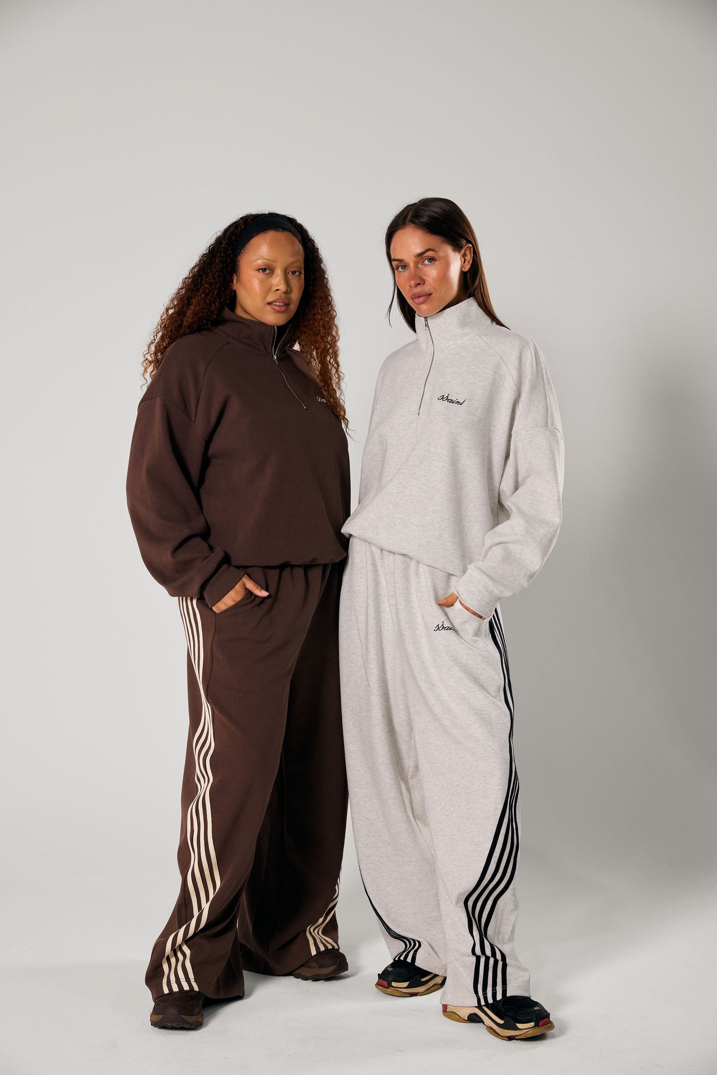 SŚAINT BARREL PANTS-Brown