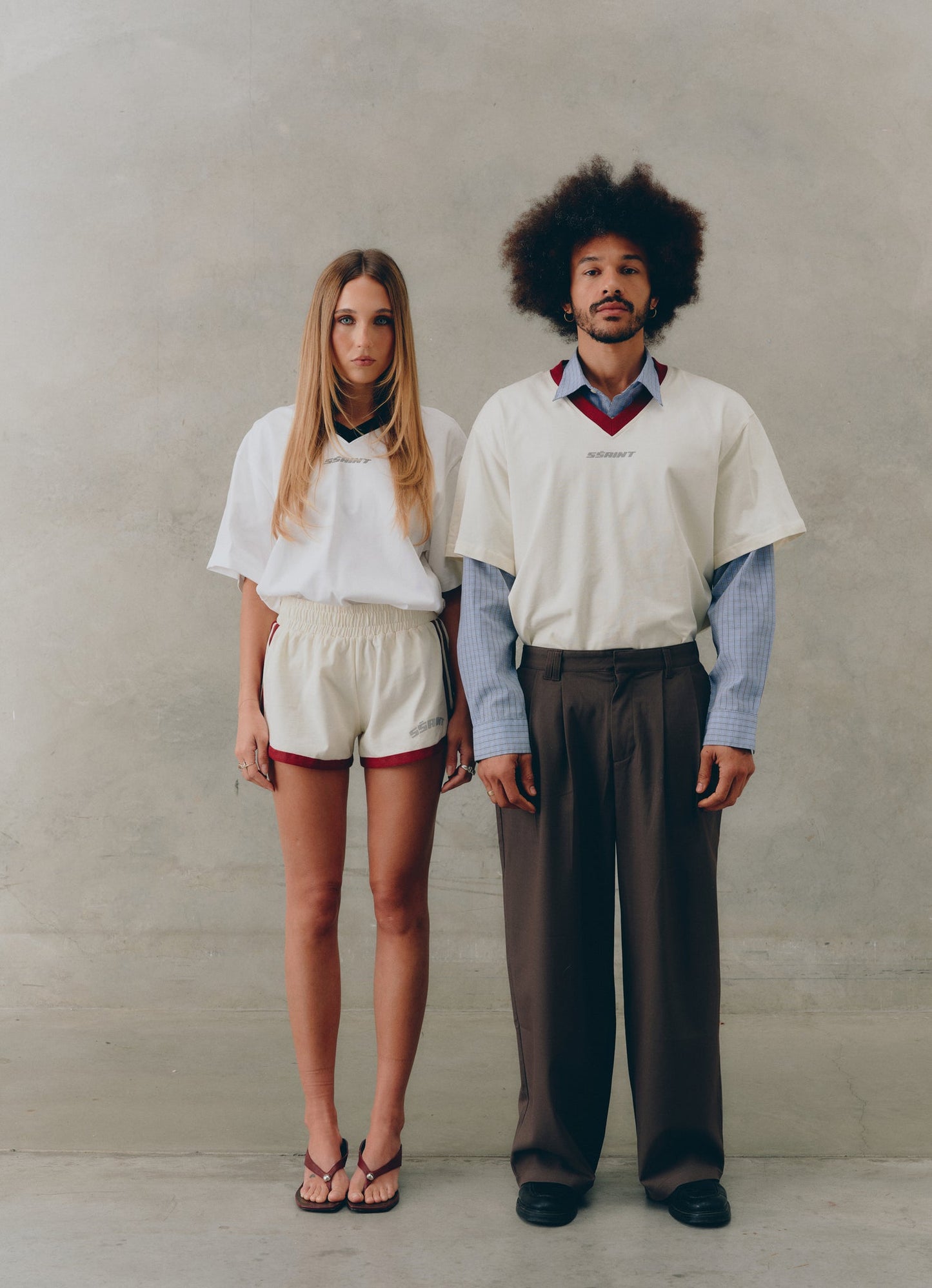 SSAINT/ REFLECTIVE V SHORTS - BUTTER