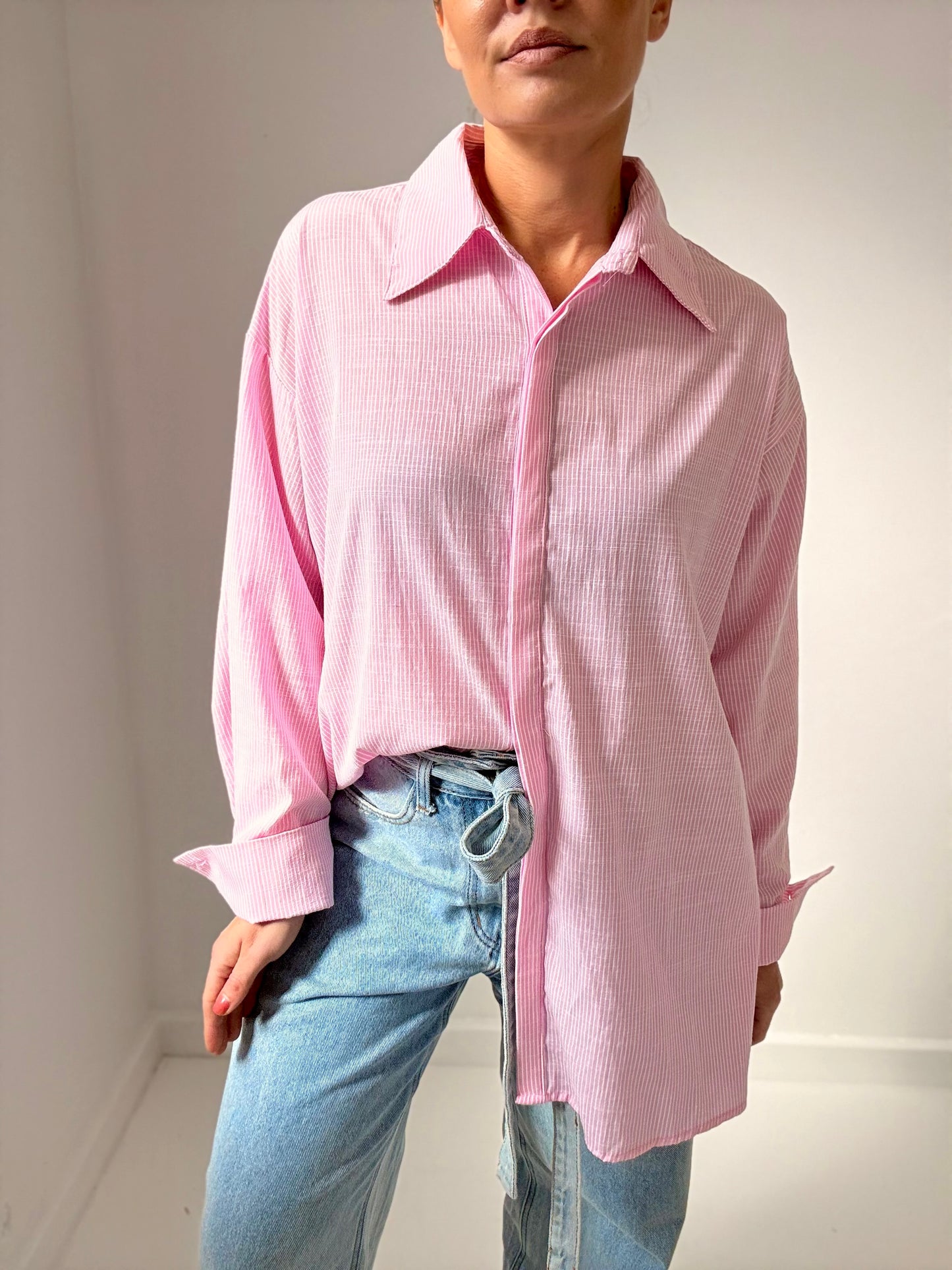 Noah oversized shirt- Pink