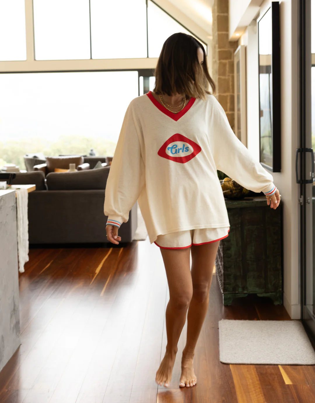 The GRLS Racer Shorts - Cream