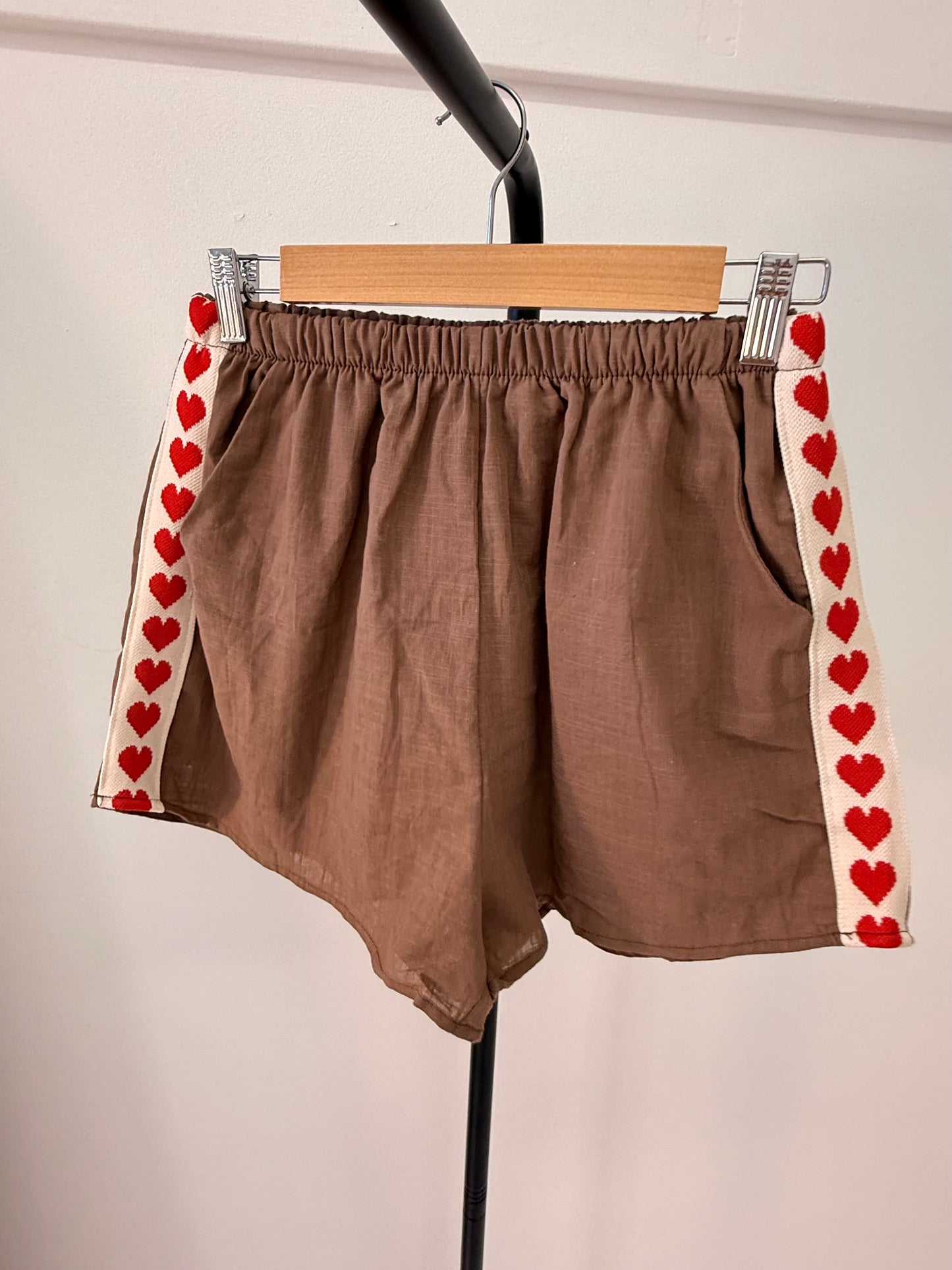 By Frankie/ Heart Racer Short-Mocha