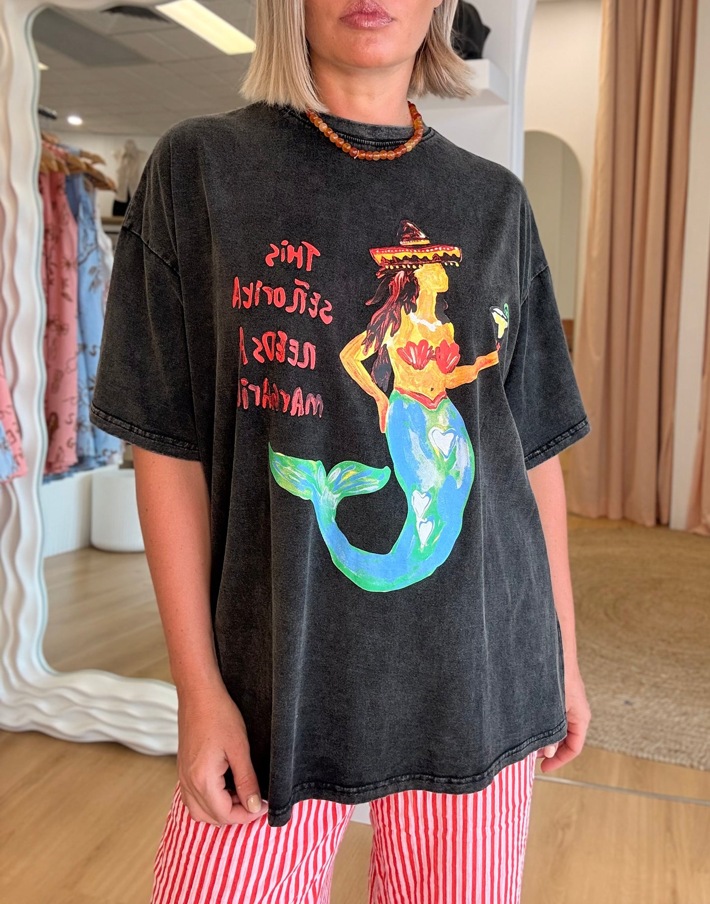 By Frankie/ Señorita Margarita Tee- Acid Wash