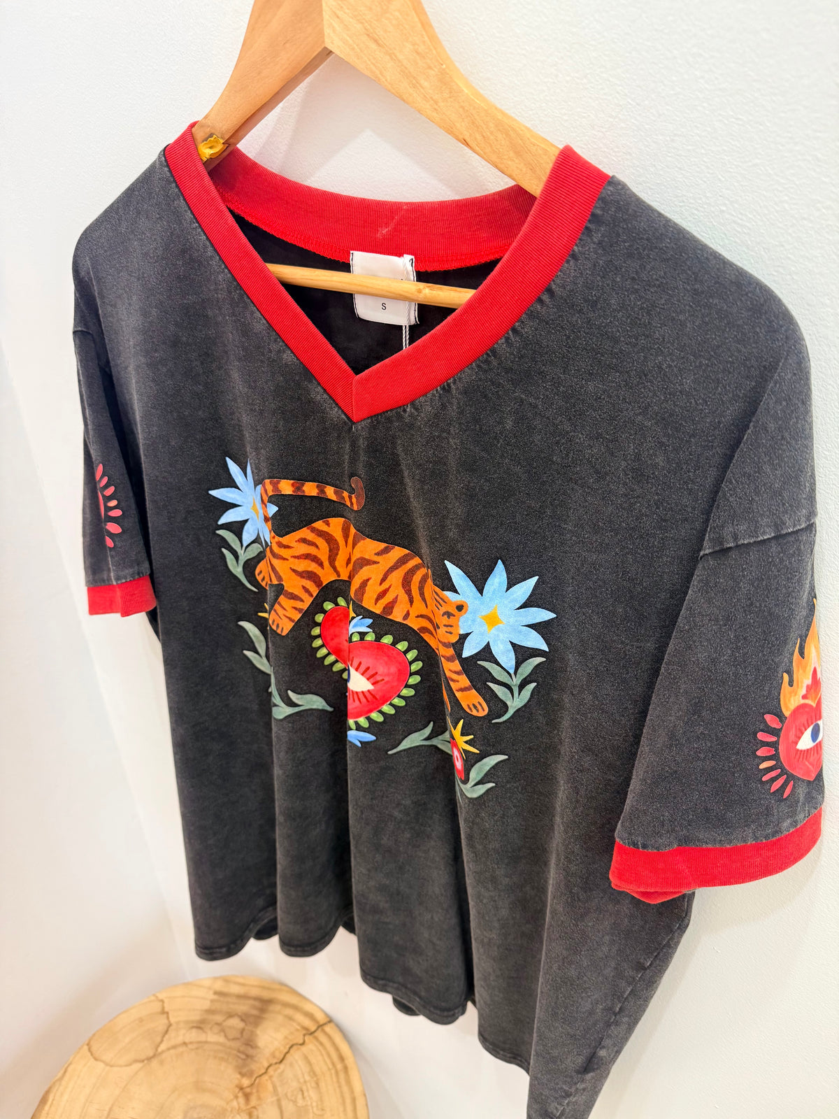 By Frankie/ Tiger Tee- Acid Wash