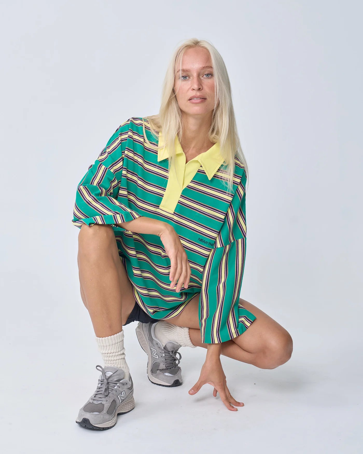 NEAR THE SEA-OVERSIZED POLO - GREEN