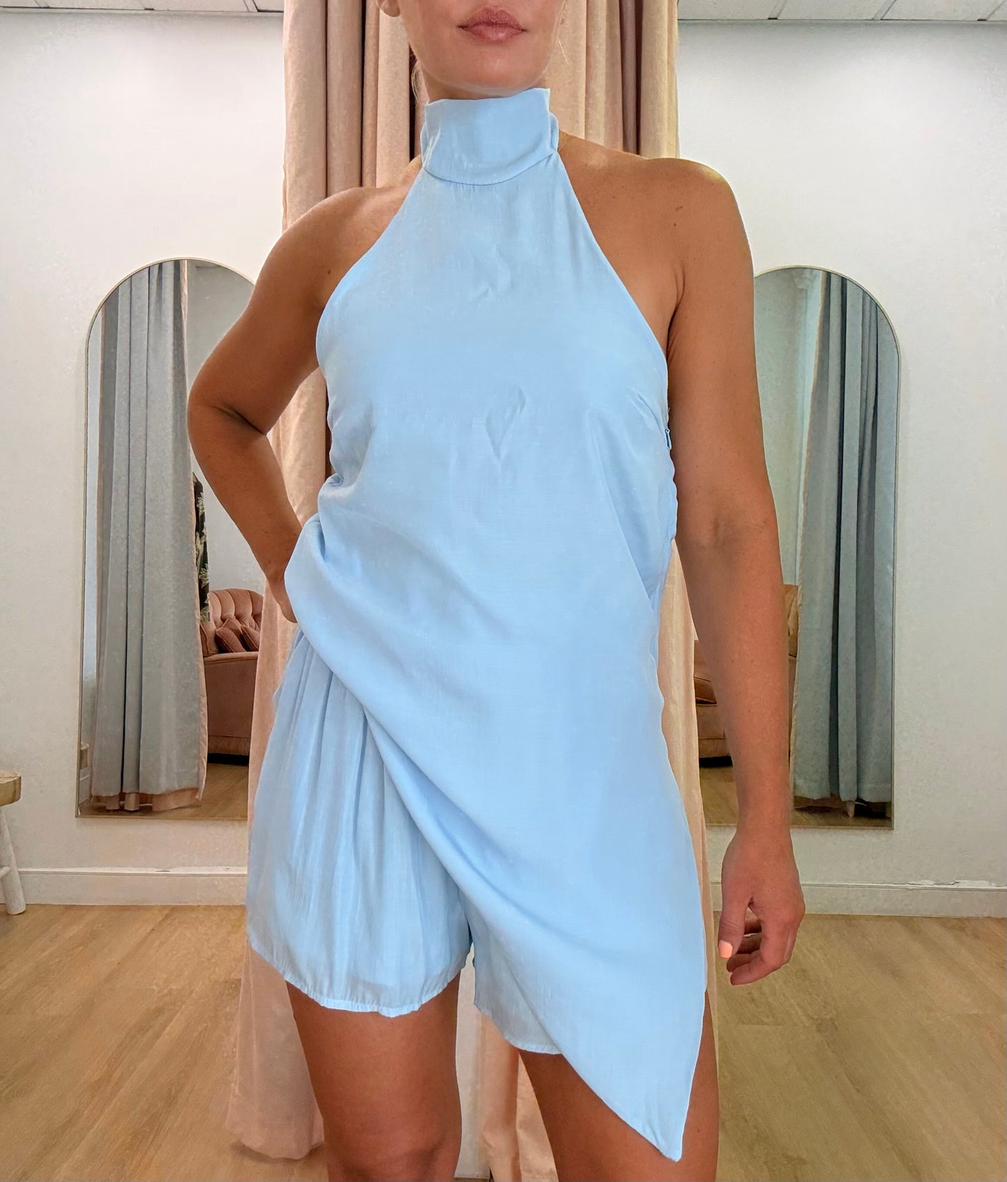 By Frankie/ Hali Halter Set- Sky