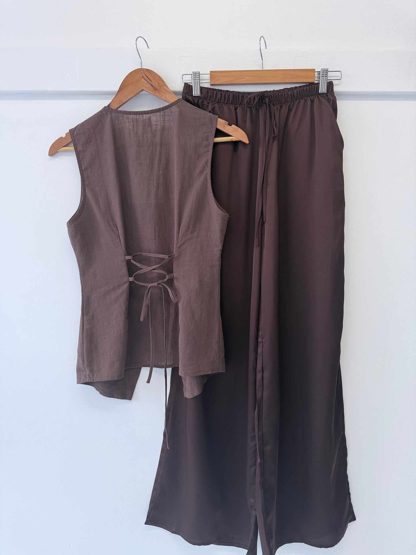 Luna Vest Set- choc