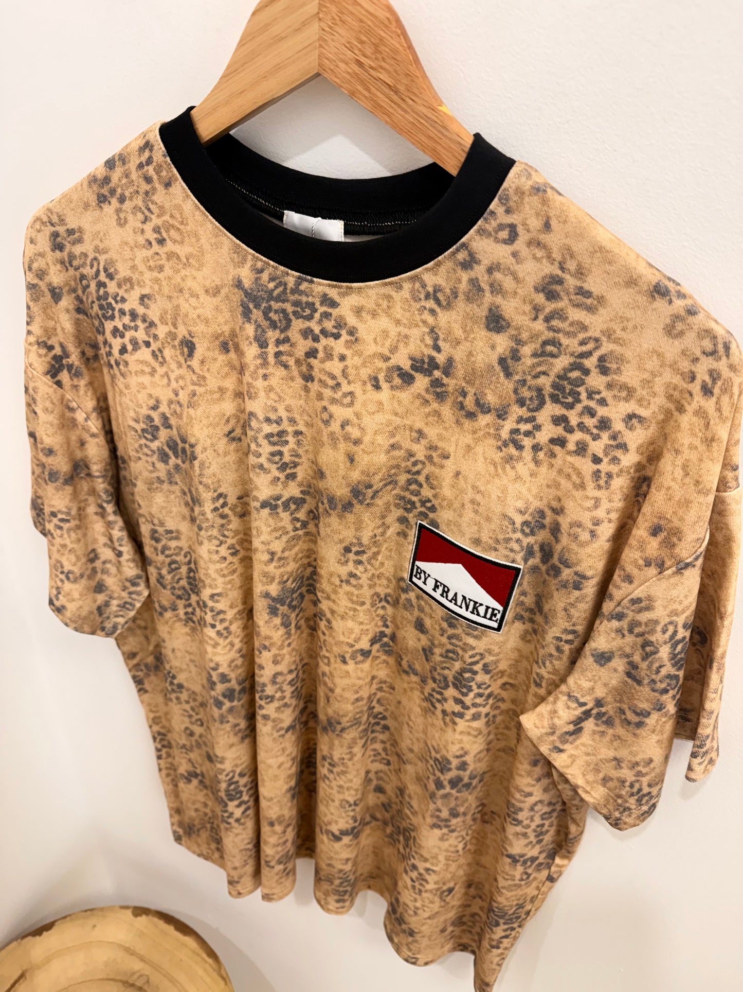By Frankie/ Leopard Wash Oversized Tee