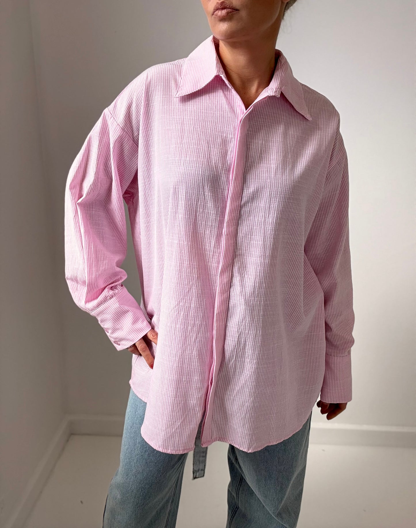 Noah oversized shirt- Pink