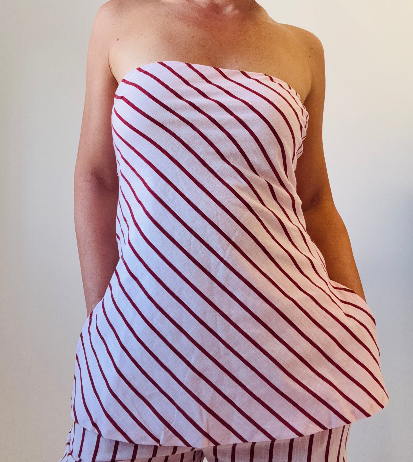 Gigi Pant Set- Pink/Stripe