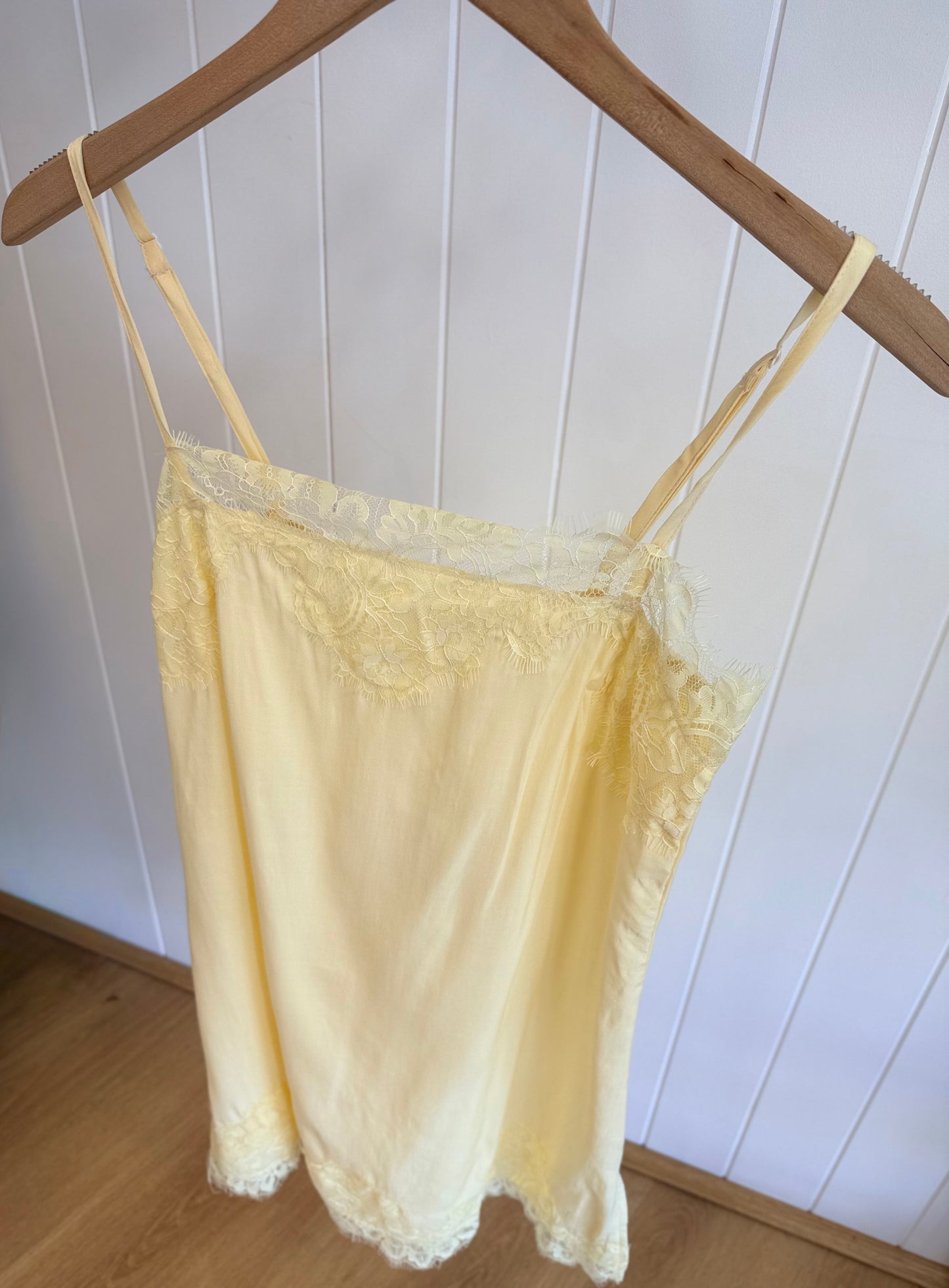 By Frankie/ Lace Mini Slip Dress- Lemon