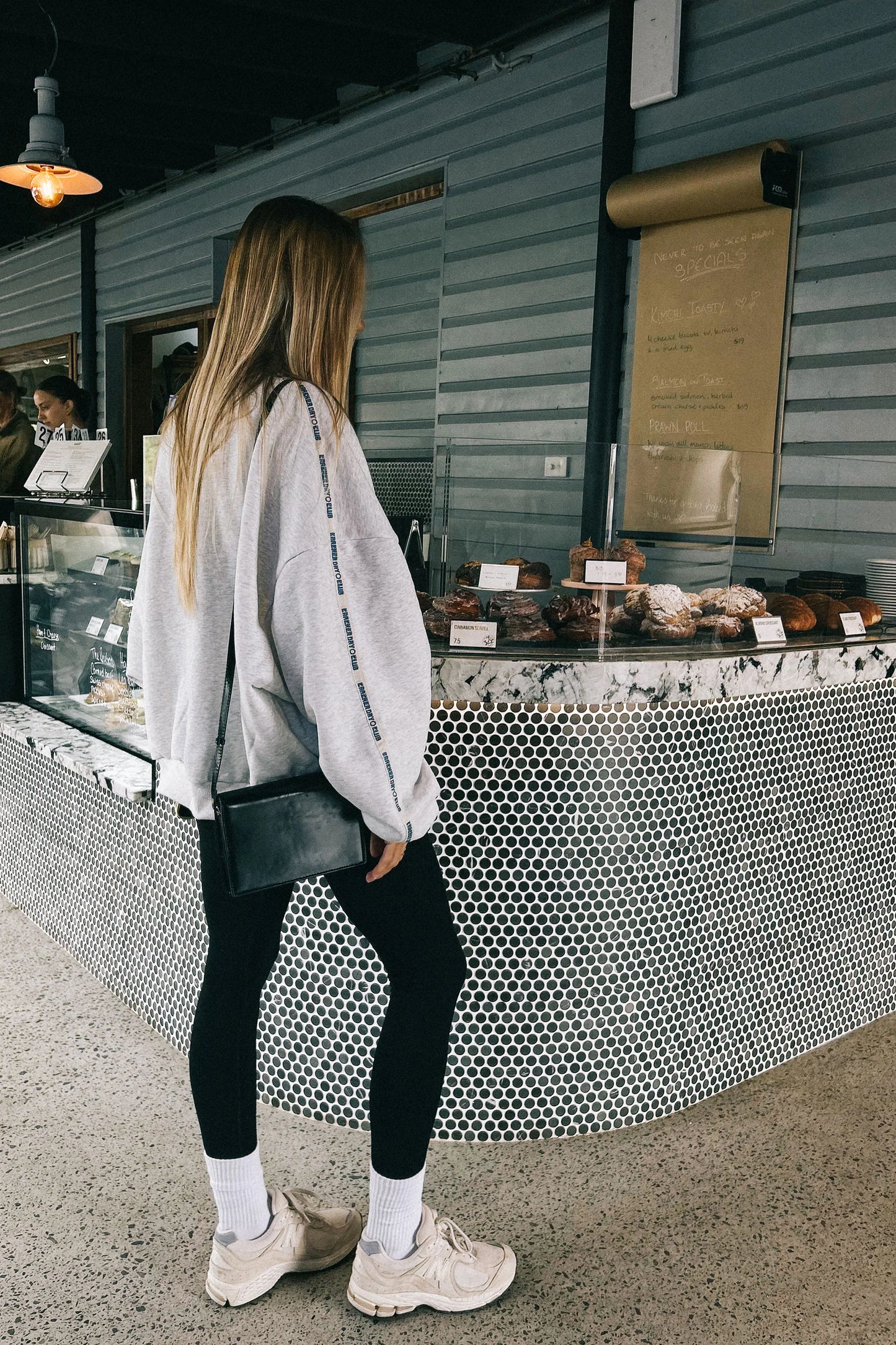 CLOUD QUARTER ZIP SWEATER - GREY MARLE