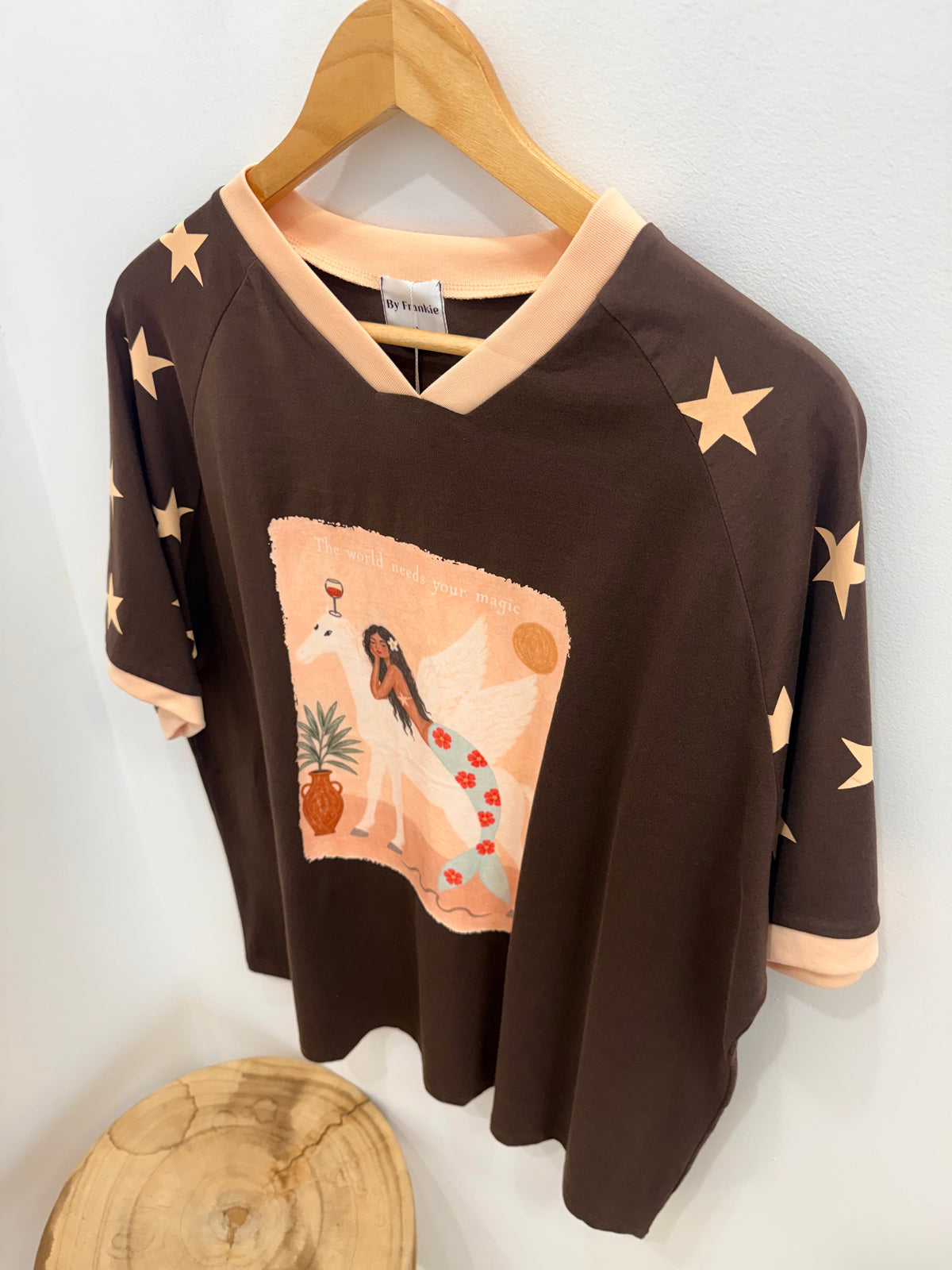 By Frankie/ Magic Tee- Chocolate