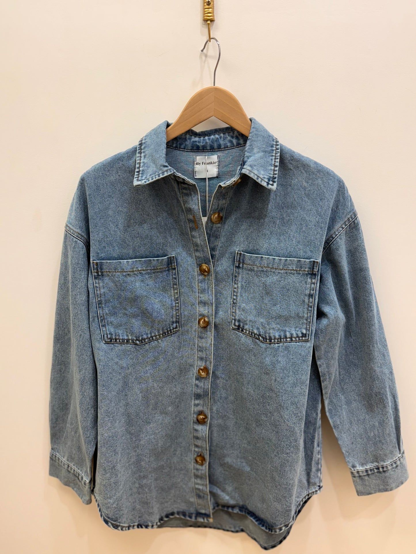 La Sirena Shacket- Light Denim