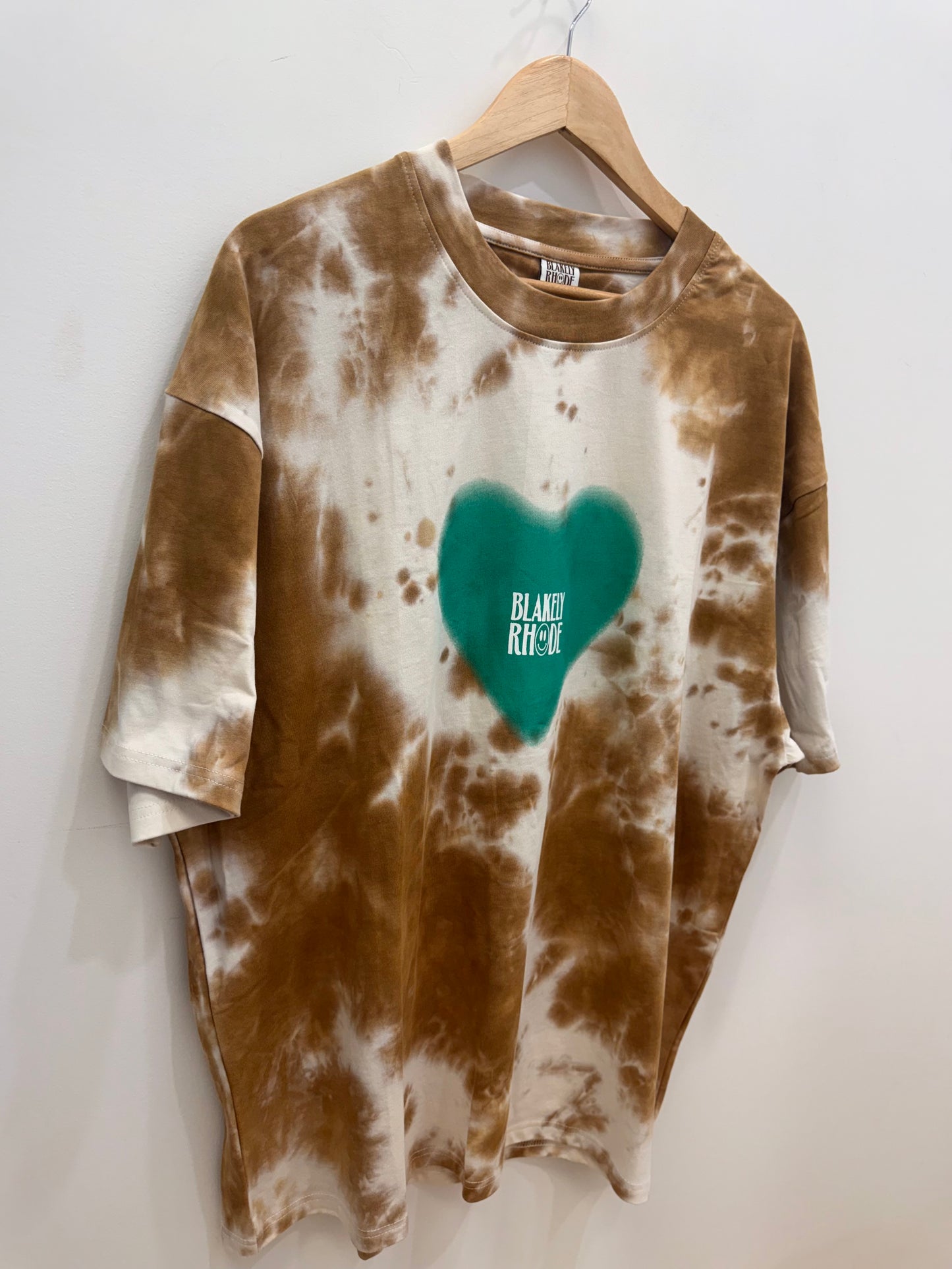 Blakely Rhode Multi Logo Tee Tie Dye- Gold
