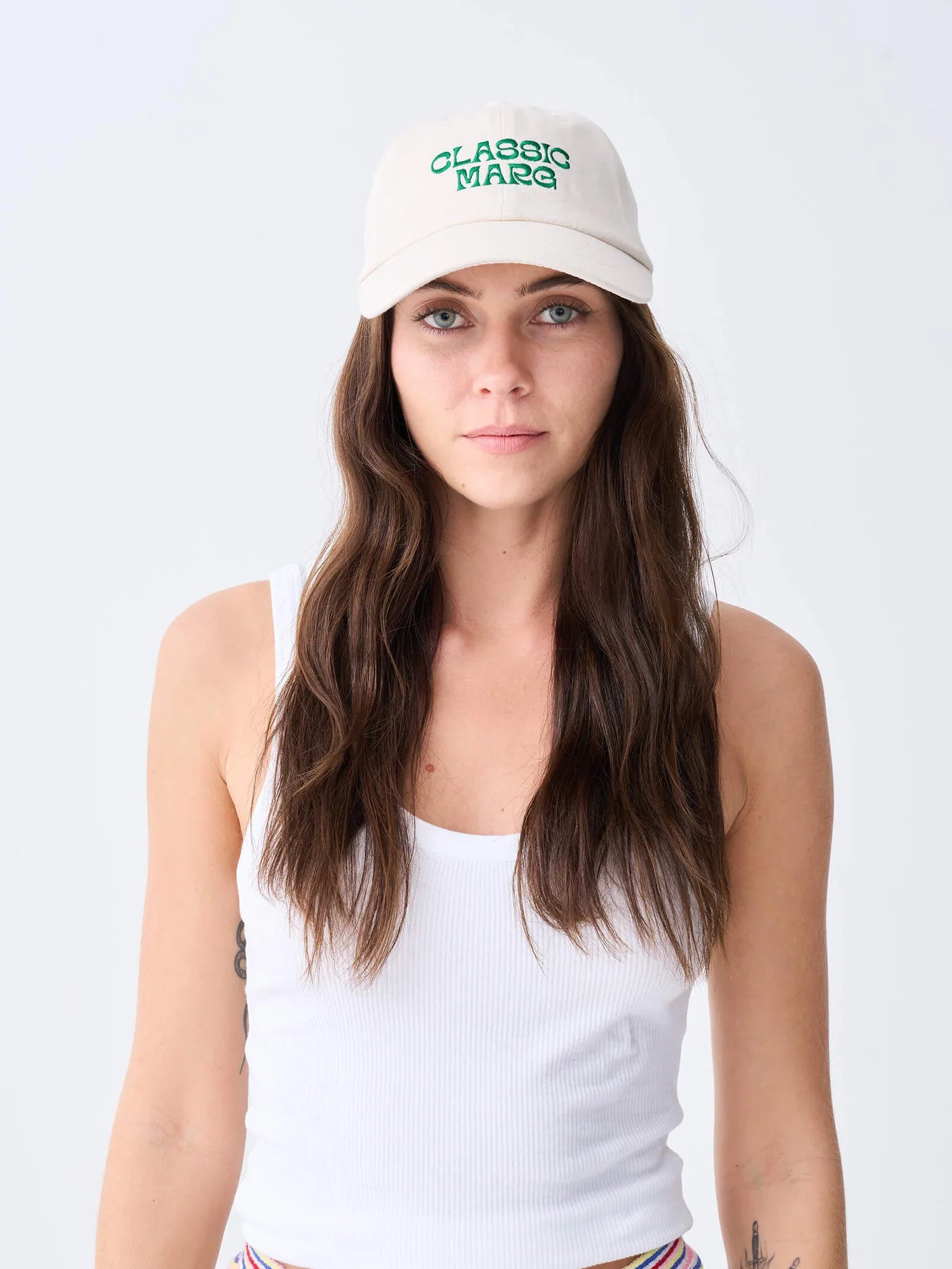 NEAR THE SEA- CLASSIC MARG CAP - CREAM