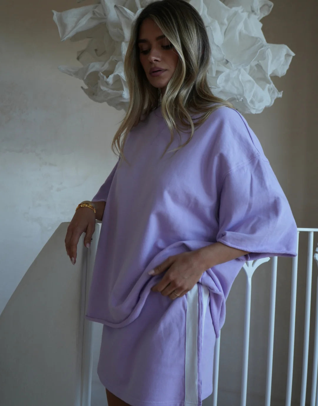 Luna Lane/ The Maya Mini Skirt-Lilac