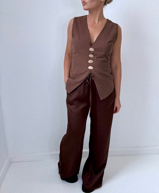 Luna Vest Set- choc