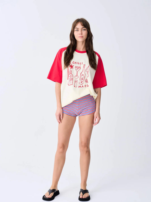 NEAR THE SEA-CHILLI MARG RAGLAN TEE