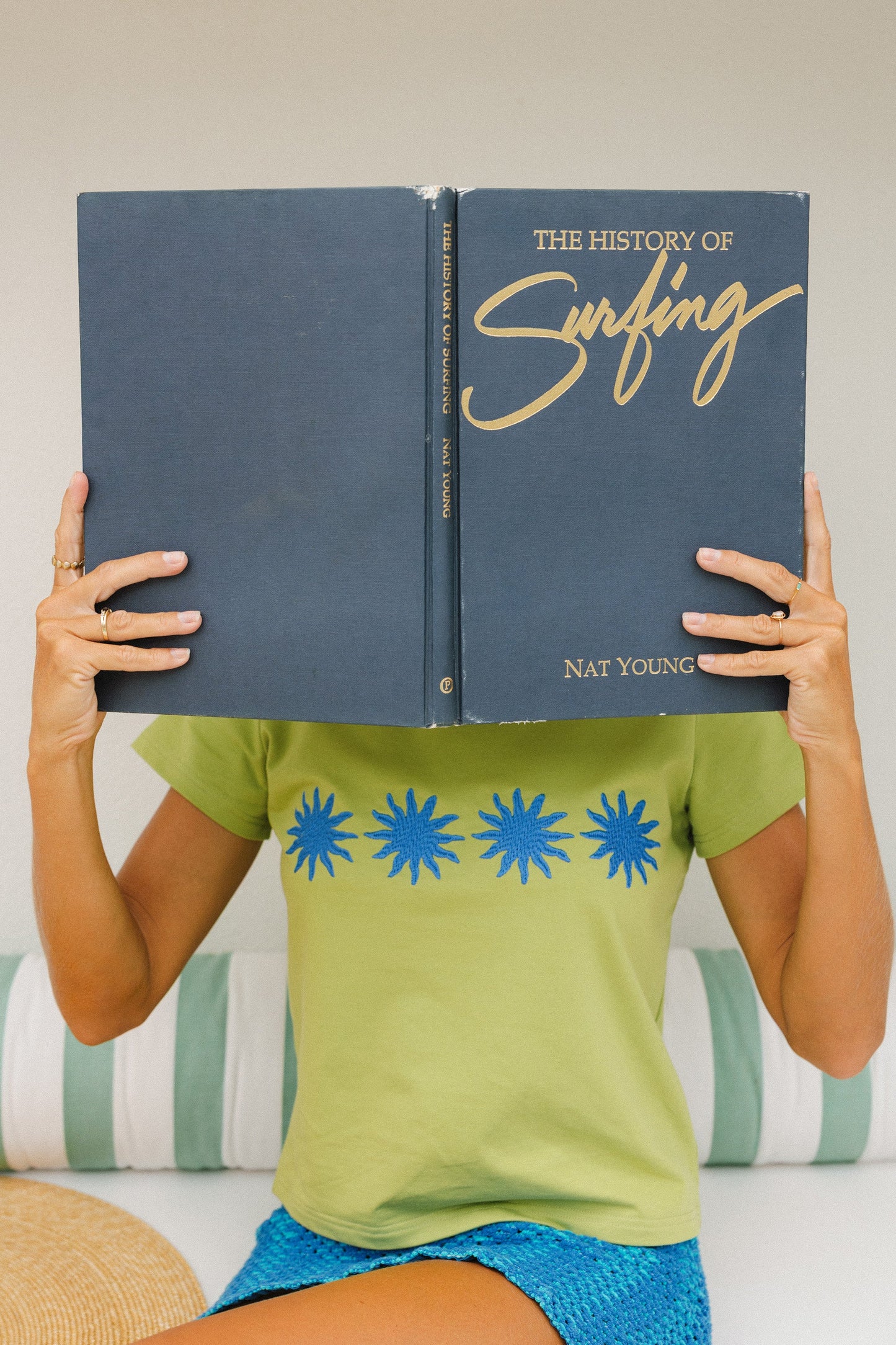 SUNBURST BABY TEE - WASABI