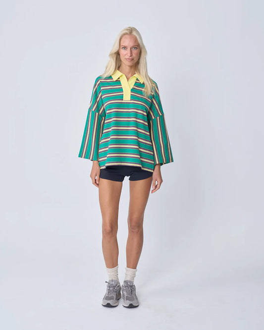 NEAR THE SEA-OVERSIZED POLO - GREEN