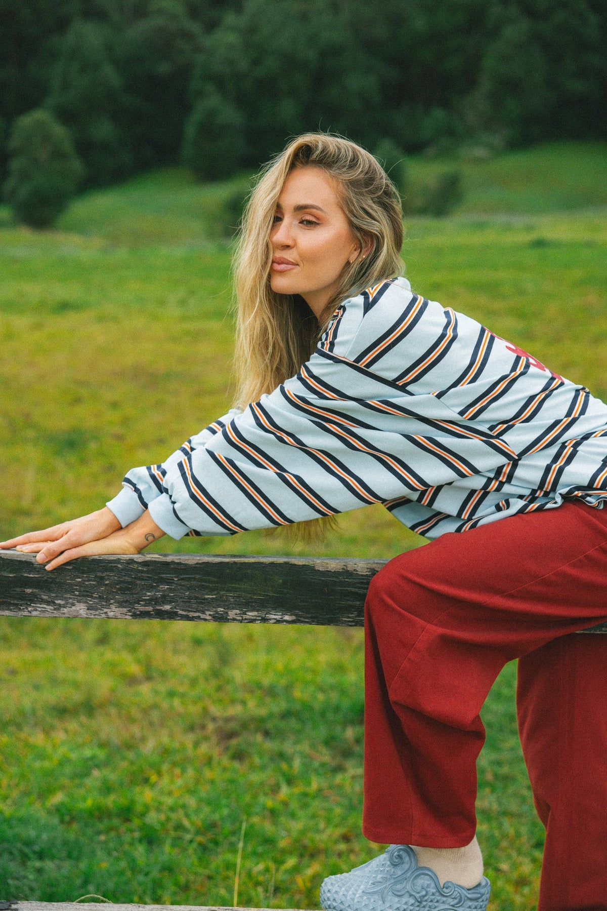 CRACKER DAY CLUB- NAUTICAL LONG SLEEVE TEE - CAPTAINS