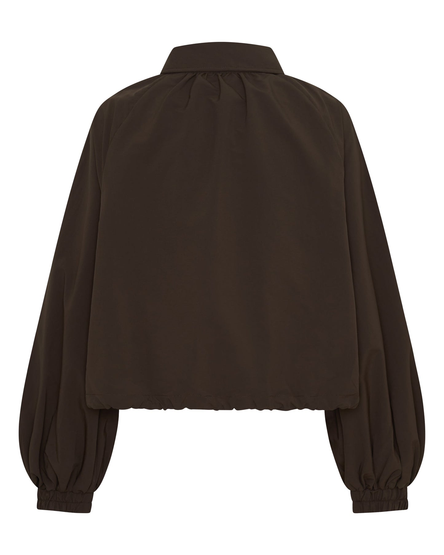 SSAINT- FIGHT NIGHT ZIP WINDBREAKER - BROWN & CREAM