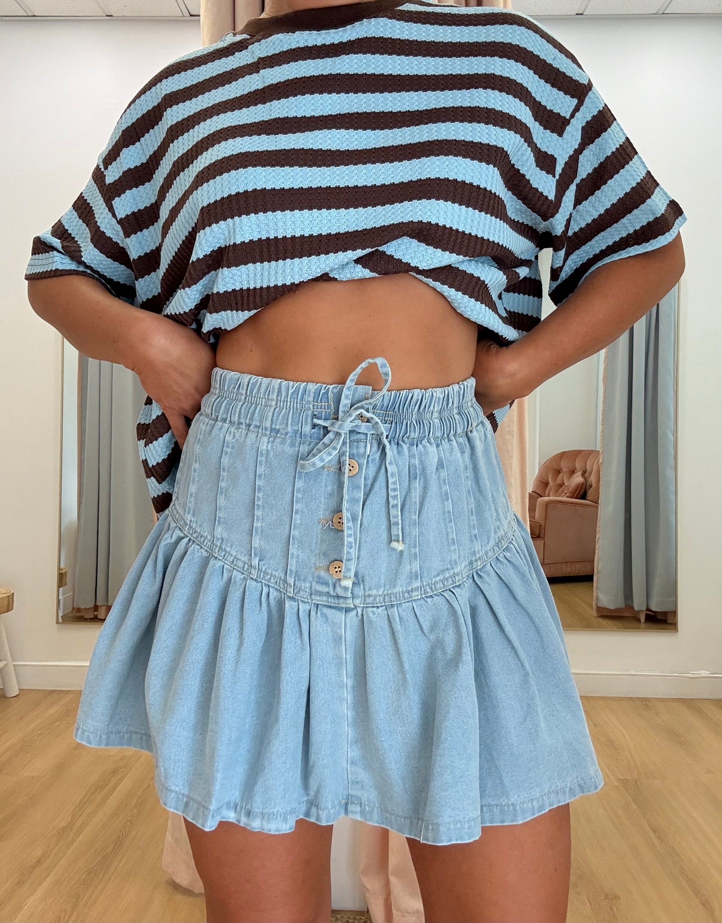 Georgie Denim Mini- Light Wash