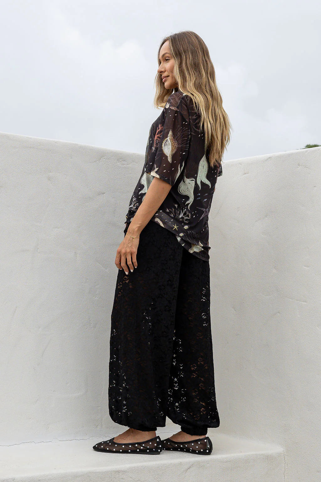 Odessa Mesh oversized Tee