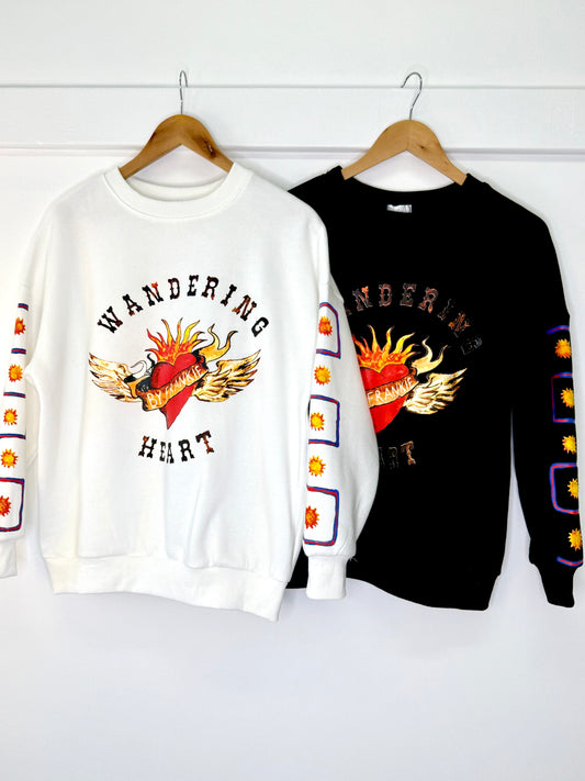 Wandering Heart Jumper- White