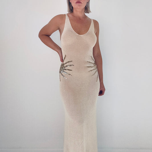 Goldie Maxi- beige/Gold
