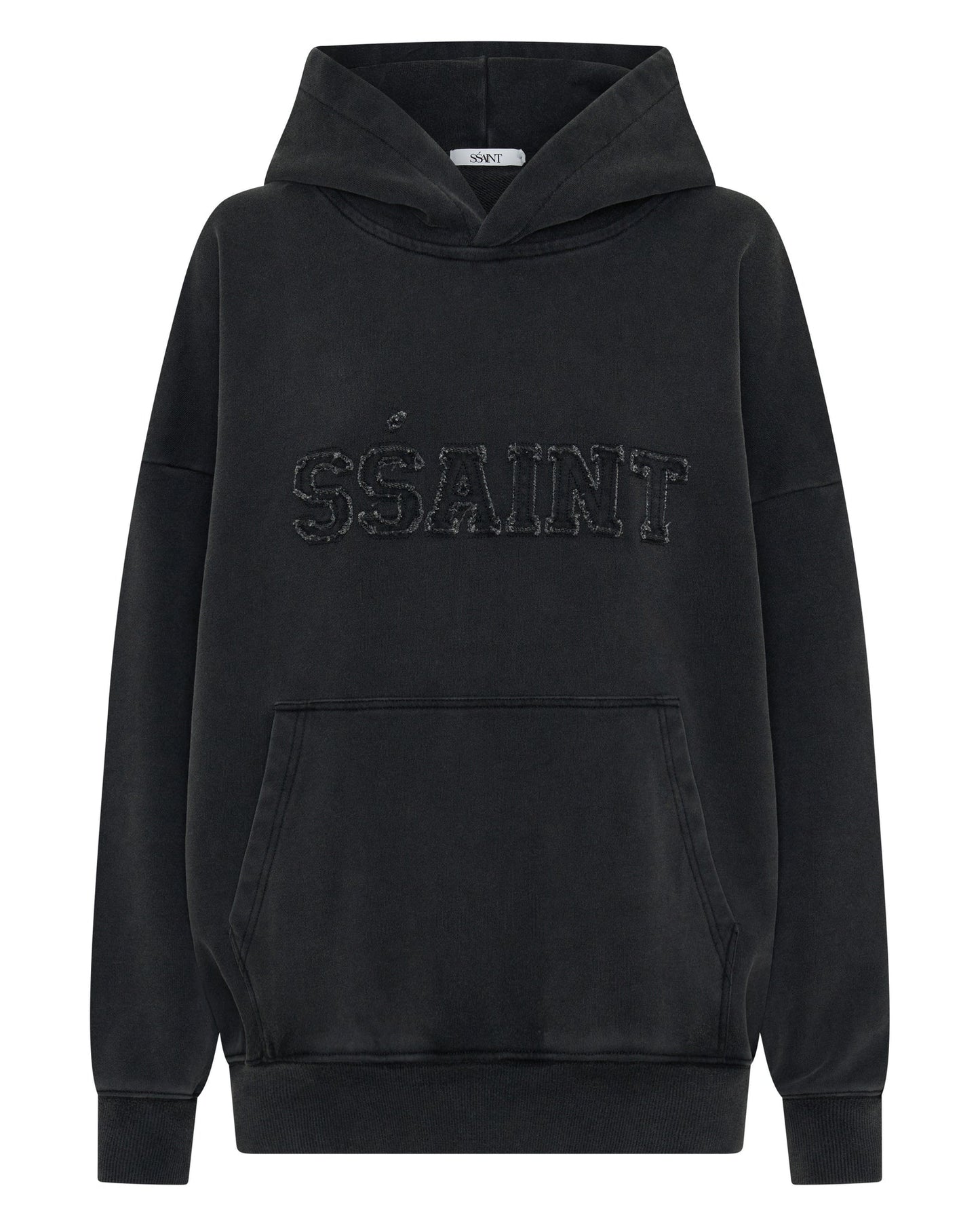 SSAINT- CHAMPION HOODIE - ACID WASH CHARCOAL