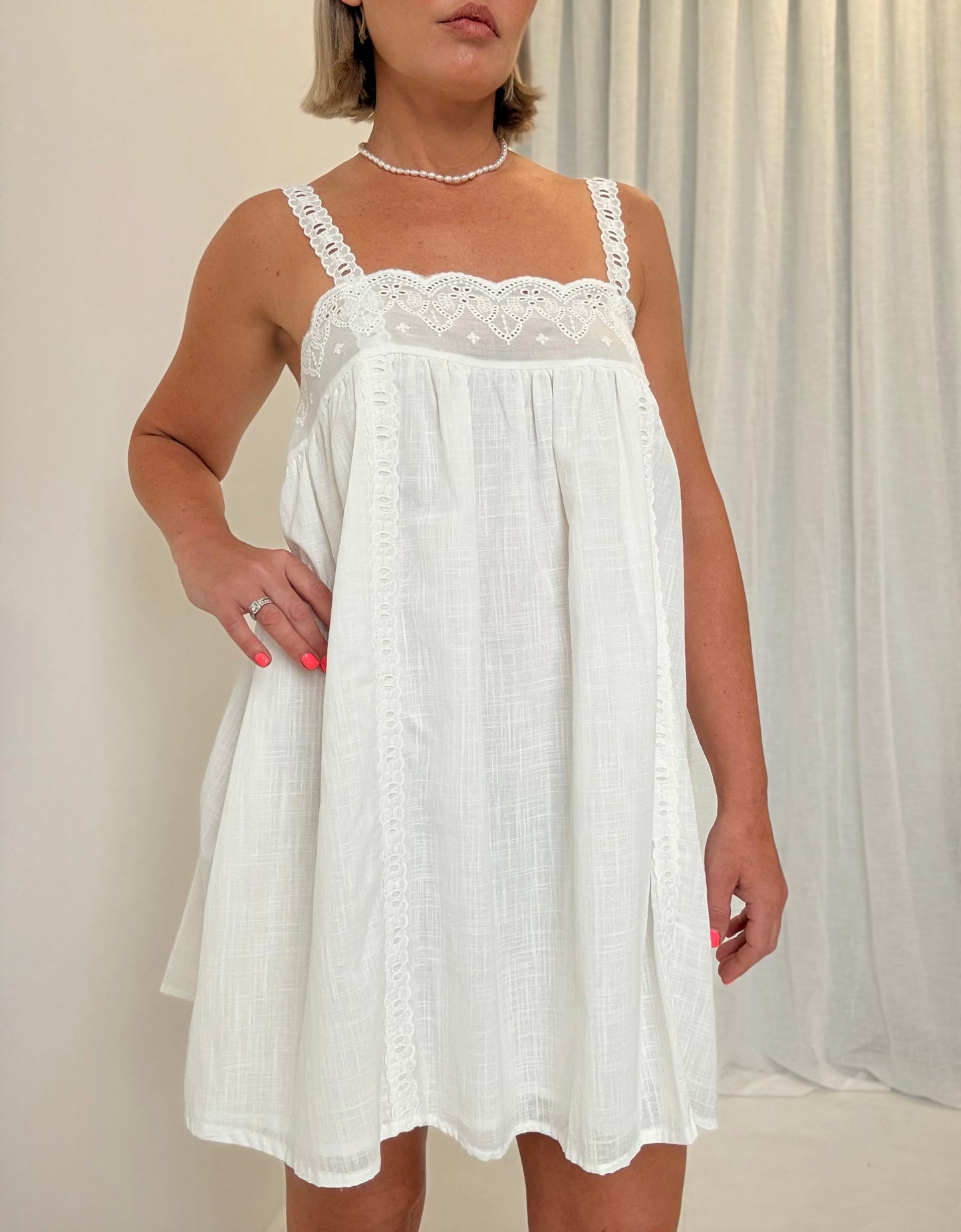 By Frankie/ Ellie Sun Dress-White