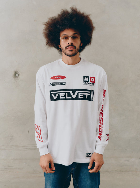 SSAINT/ SIGNATURE MOTO TEE - WHITE