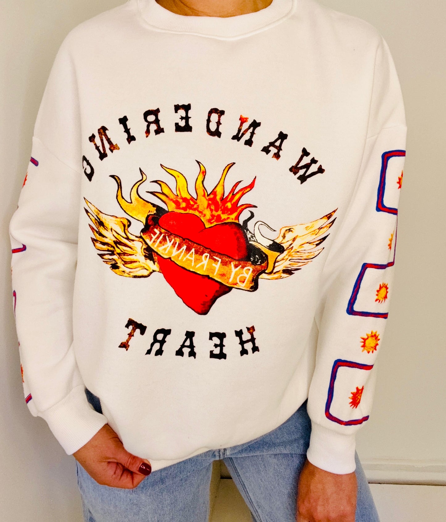 Wandering Heart Jumper- White
